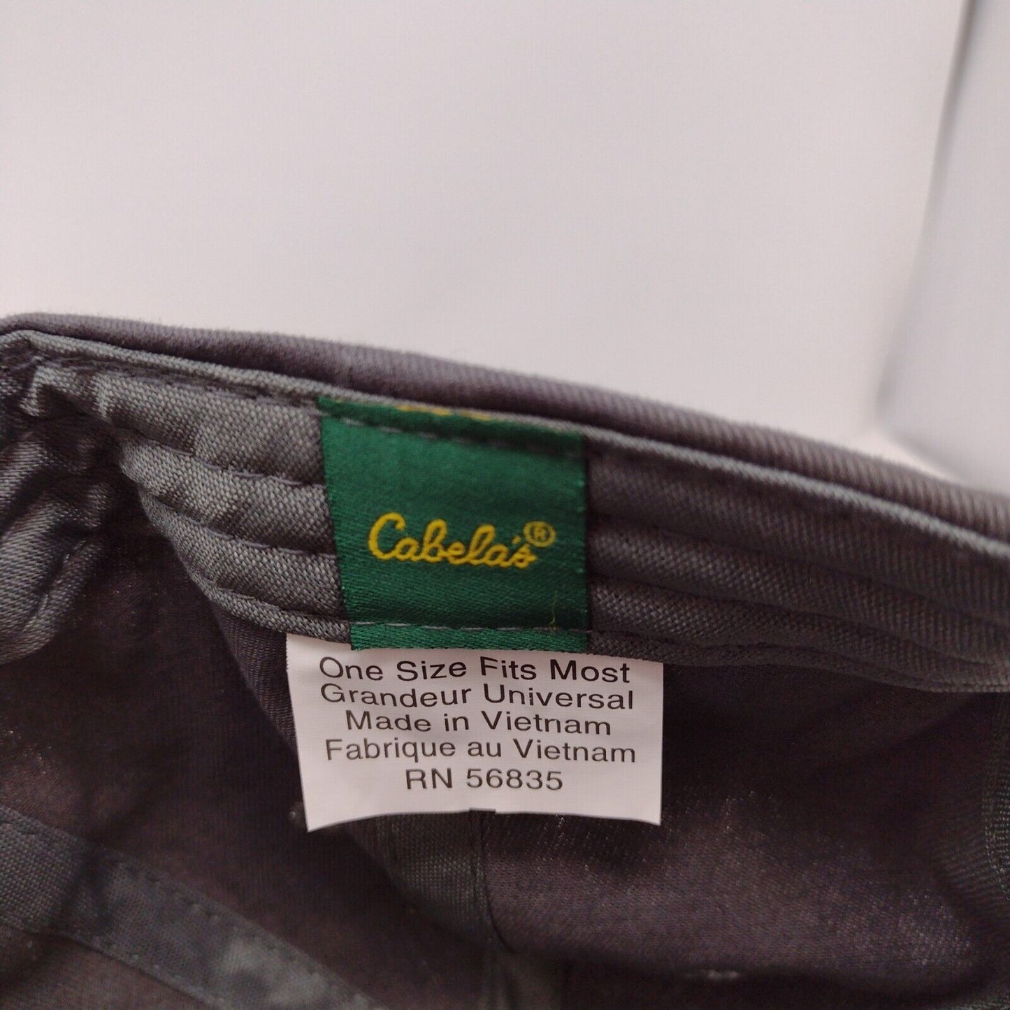 Cabela's Club Slideback Hat Gray OSFA Embroidered Adjustable 6 Panel