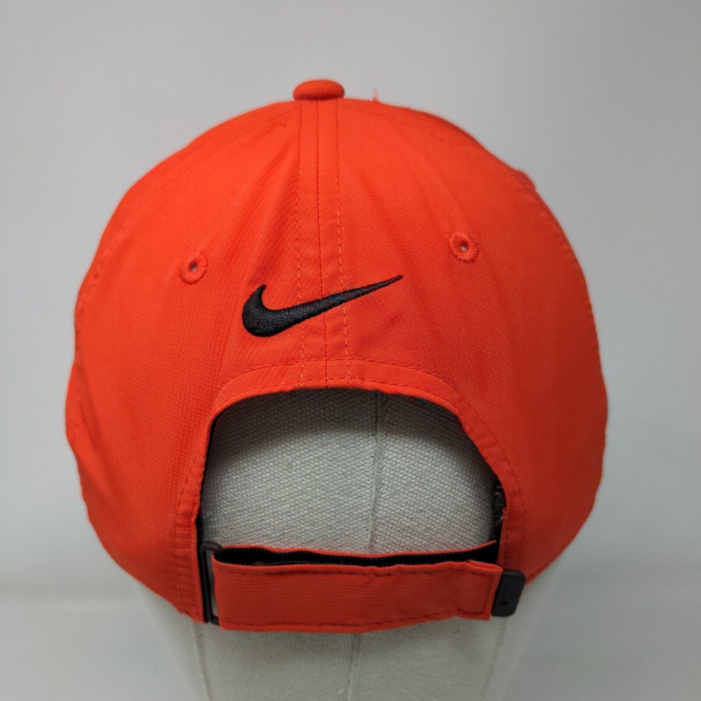 Nike Strapback Hat Red OSFM Embroidered Swoosh Legacy 91 Dri-Fit 6 Panel