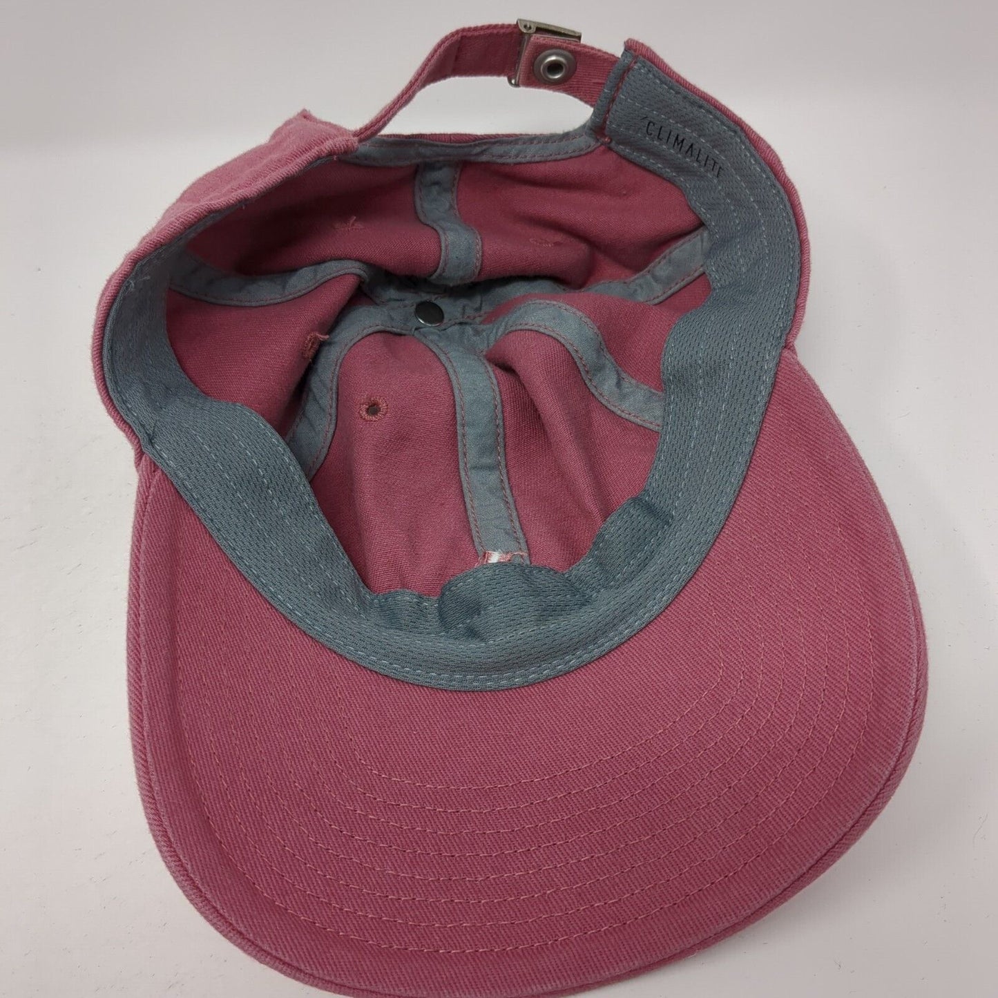 Adidas Climalite Slideback Hat Pink One Size Adjustable Embroidered 6 Panel