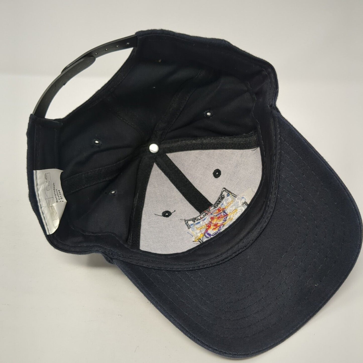 Bear Valley River Company Snapback Hat Blue One Size Adjustable Embroidered