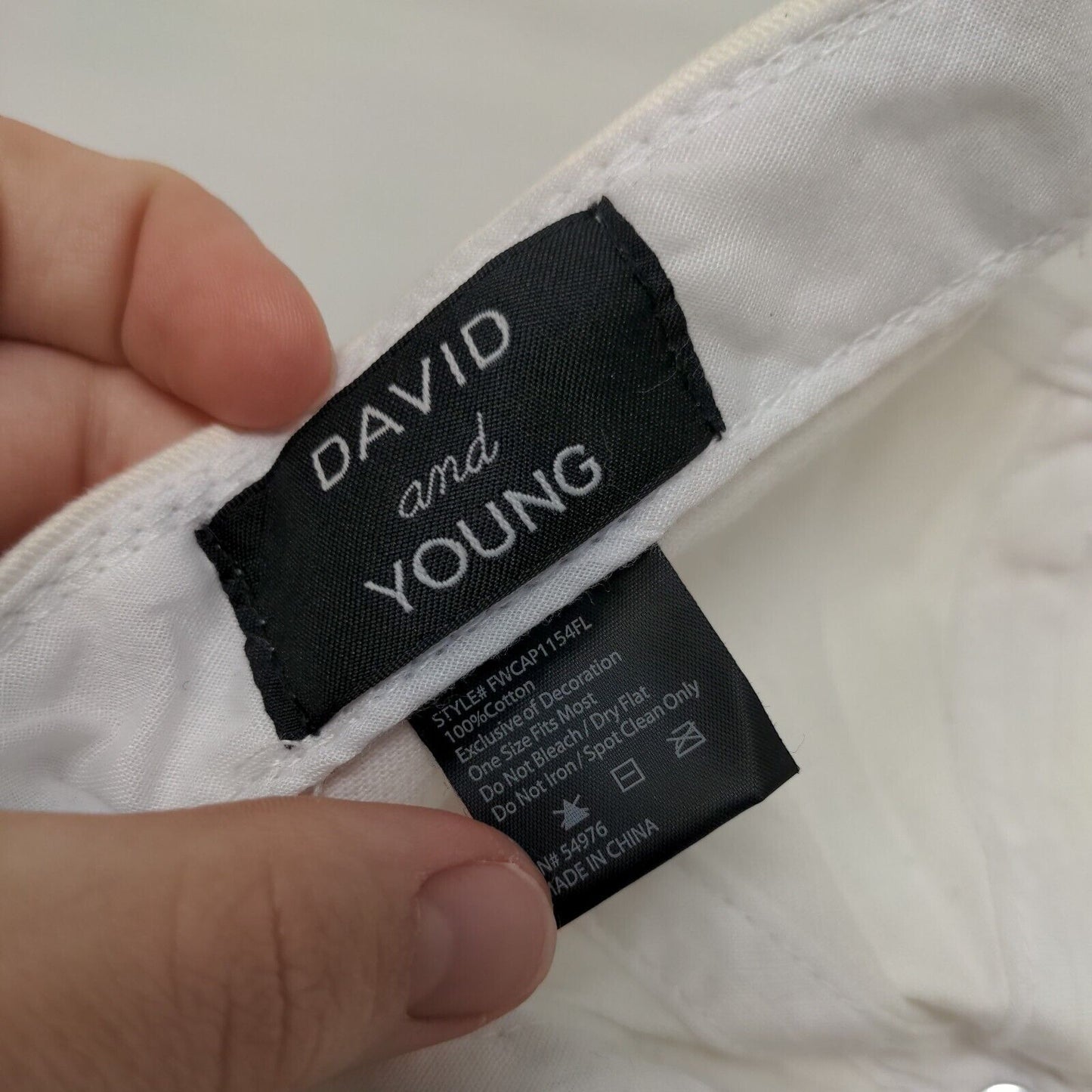 Florida State Map Home Slideback Hat White OSFM Solid David And Young