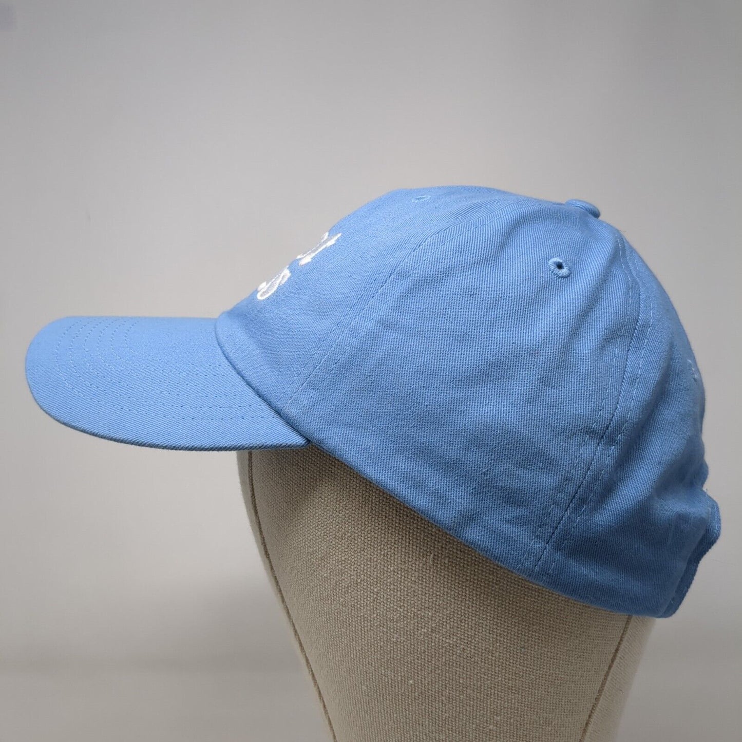I Love Hot Moms Slideback Hat Blue One Size Adjustable Embroidered