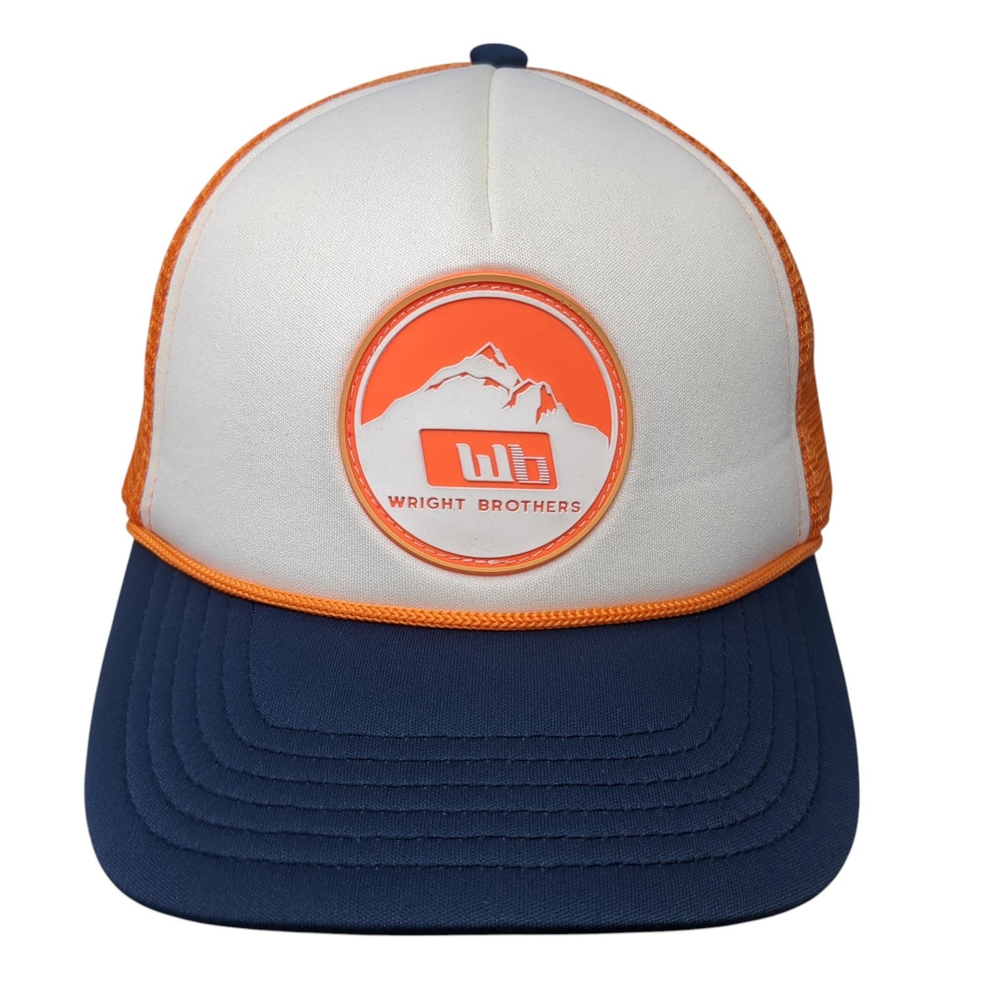 Wright Brothers Snapback Trucker Hat Multicolor One Size Adjustable Mesh Back