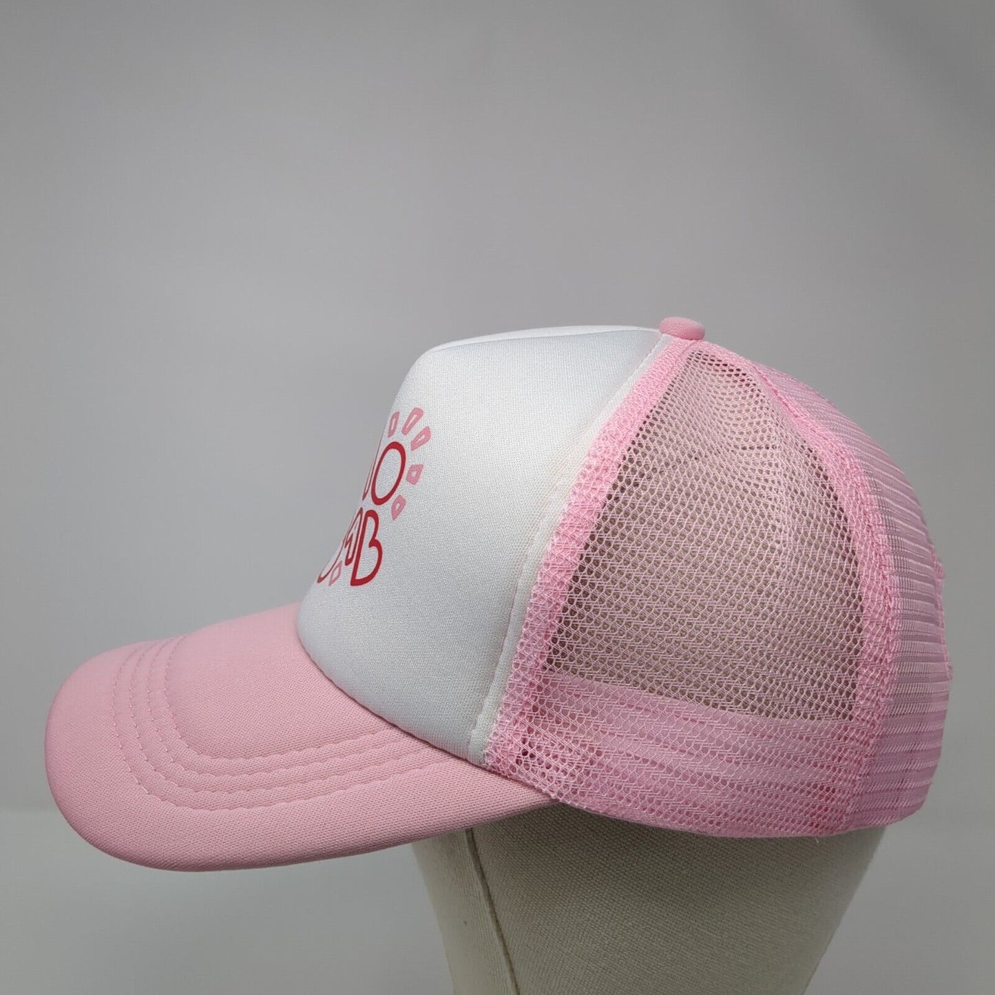Baobab Snapback Mesh Back Trucker Hat Pink One Size Adjustable Outdoor