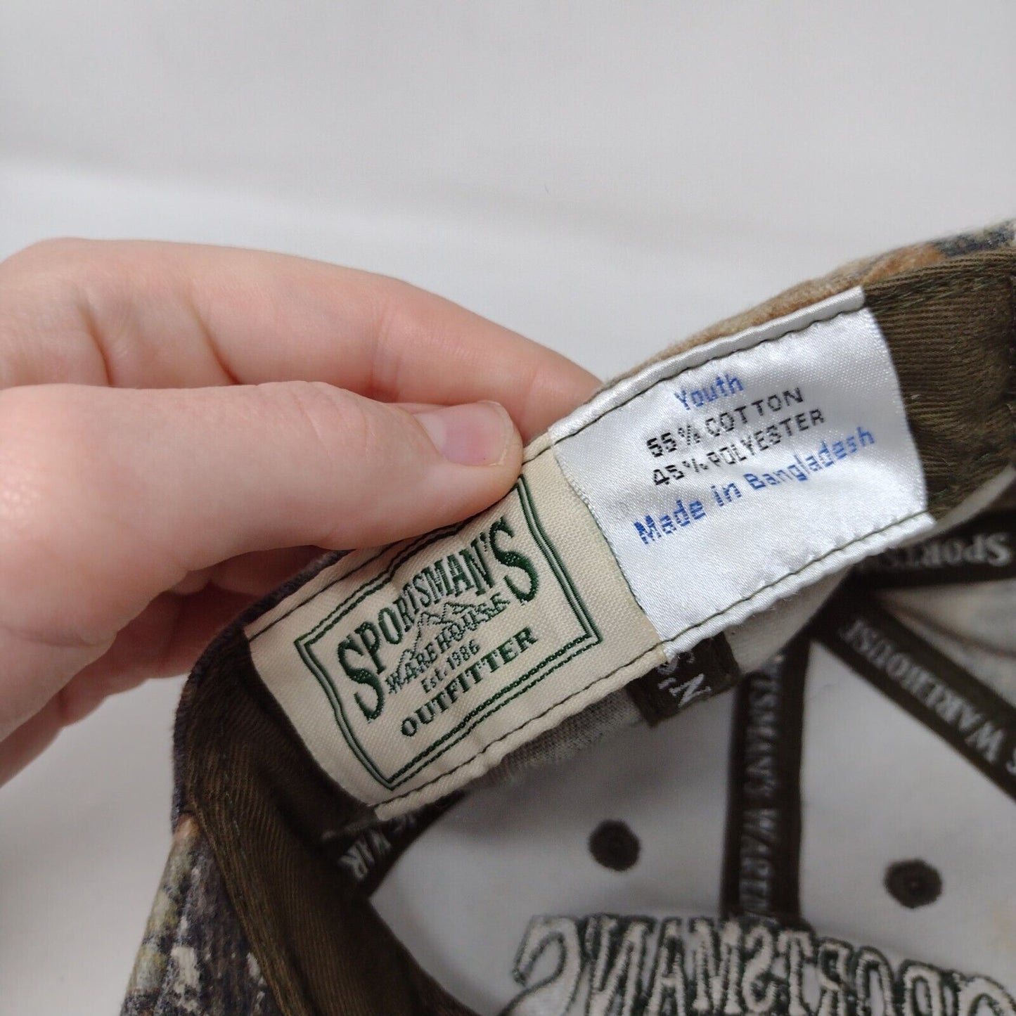 Sportsman's Warehouse Outfitter Est. 1986 Youth Strapback Hat Camouflage OS