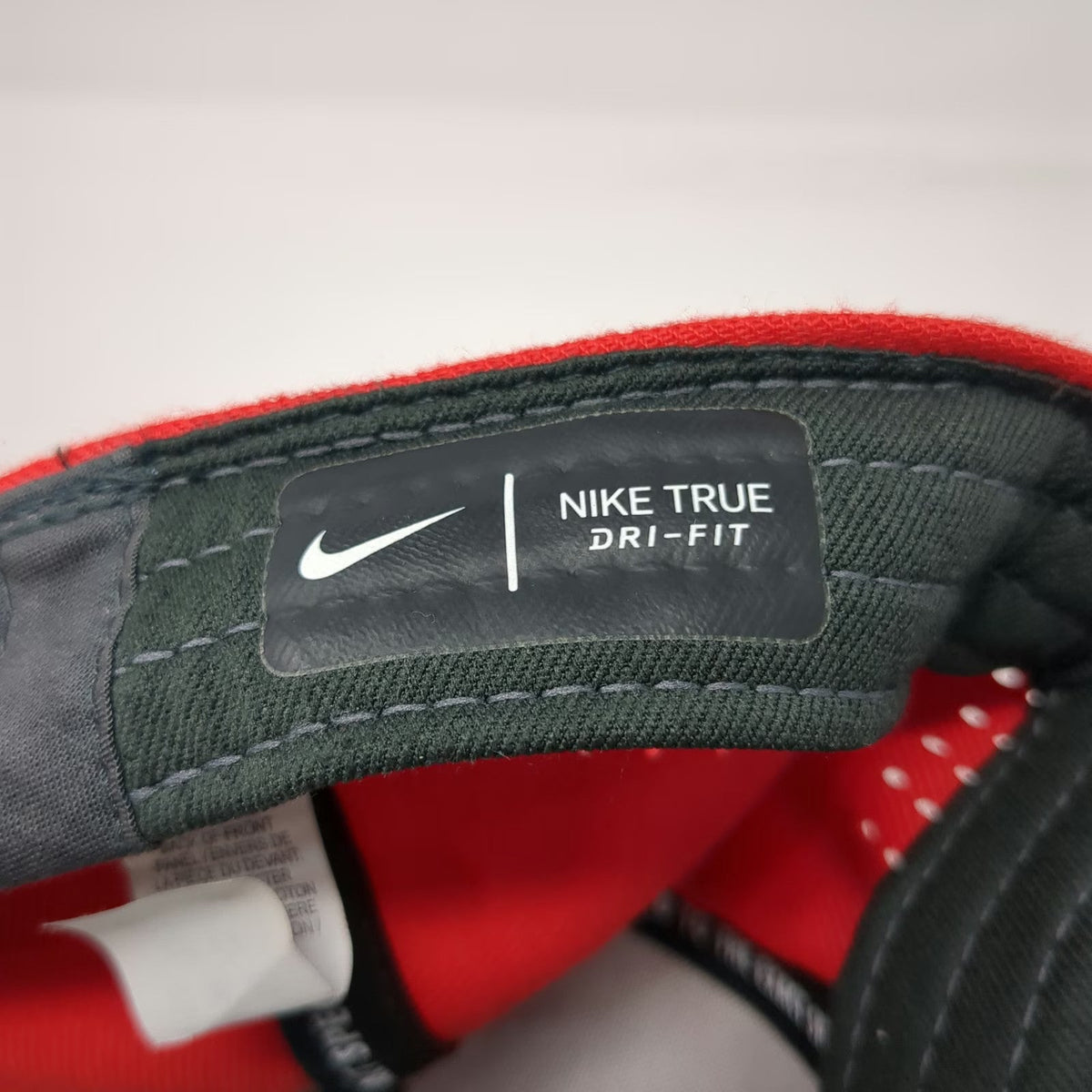 Nike Baseball Cap Red M Dri-Fit Storm Logo D Embroidered Flat Bill Hat