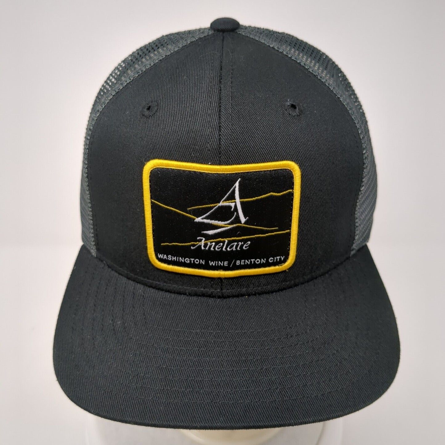 Anelare Washington Wine Benton City Snapback Trucker Hat Black OS Mesh Back