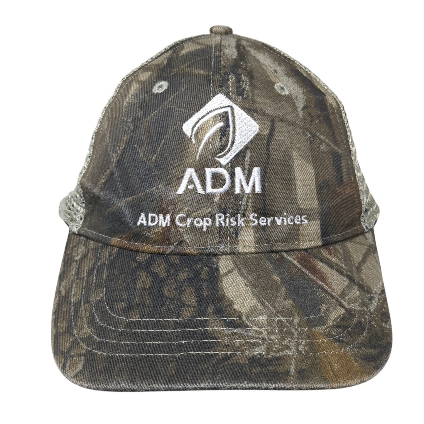 ADM Crop Risk Services Snapback Trucker Hat Multi One Size Mesh Back