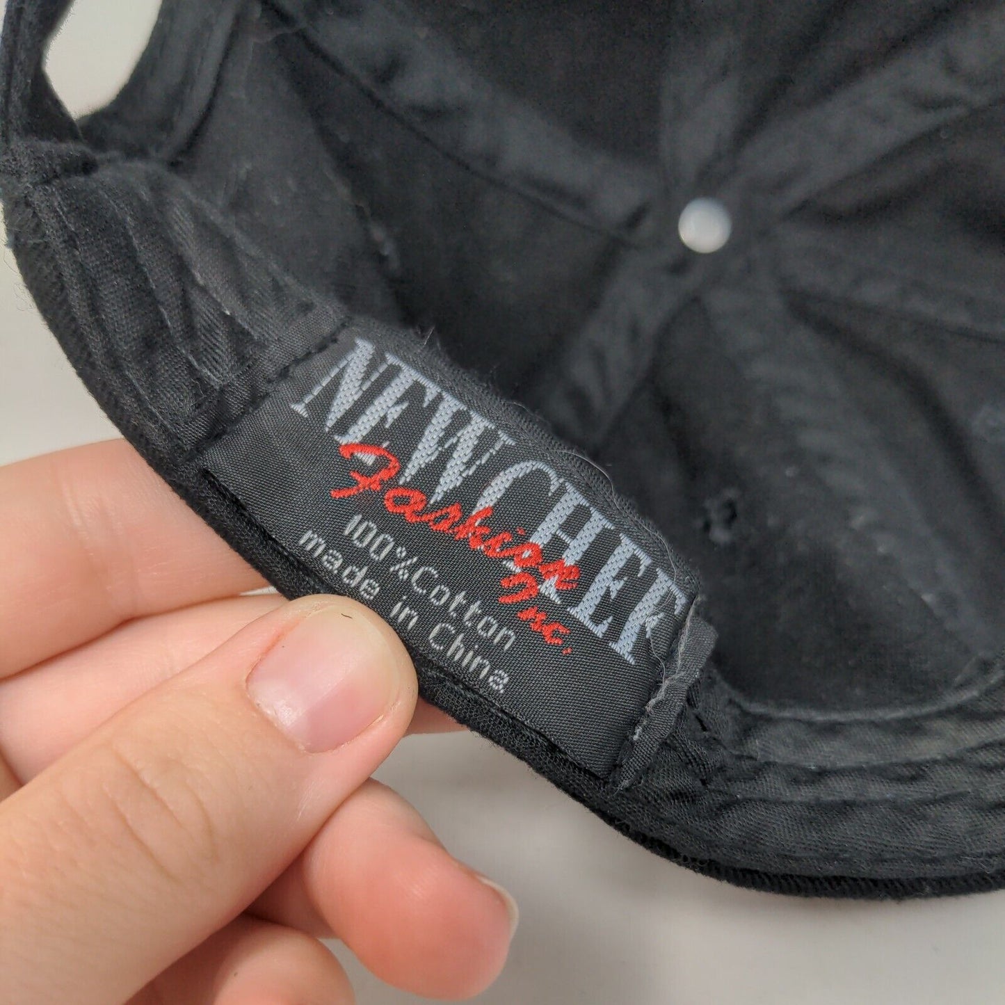 New Chef Slideback Hat Black One Size Adjustable Solid Blank 6 Panel