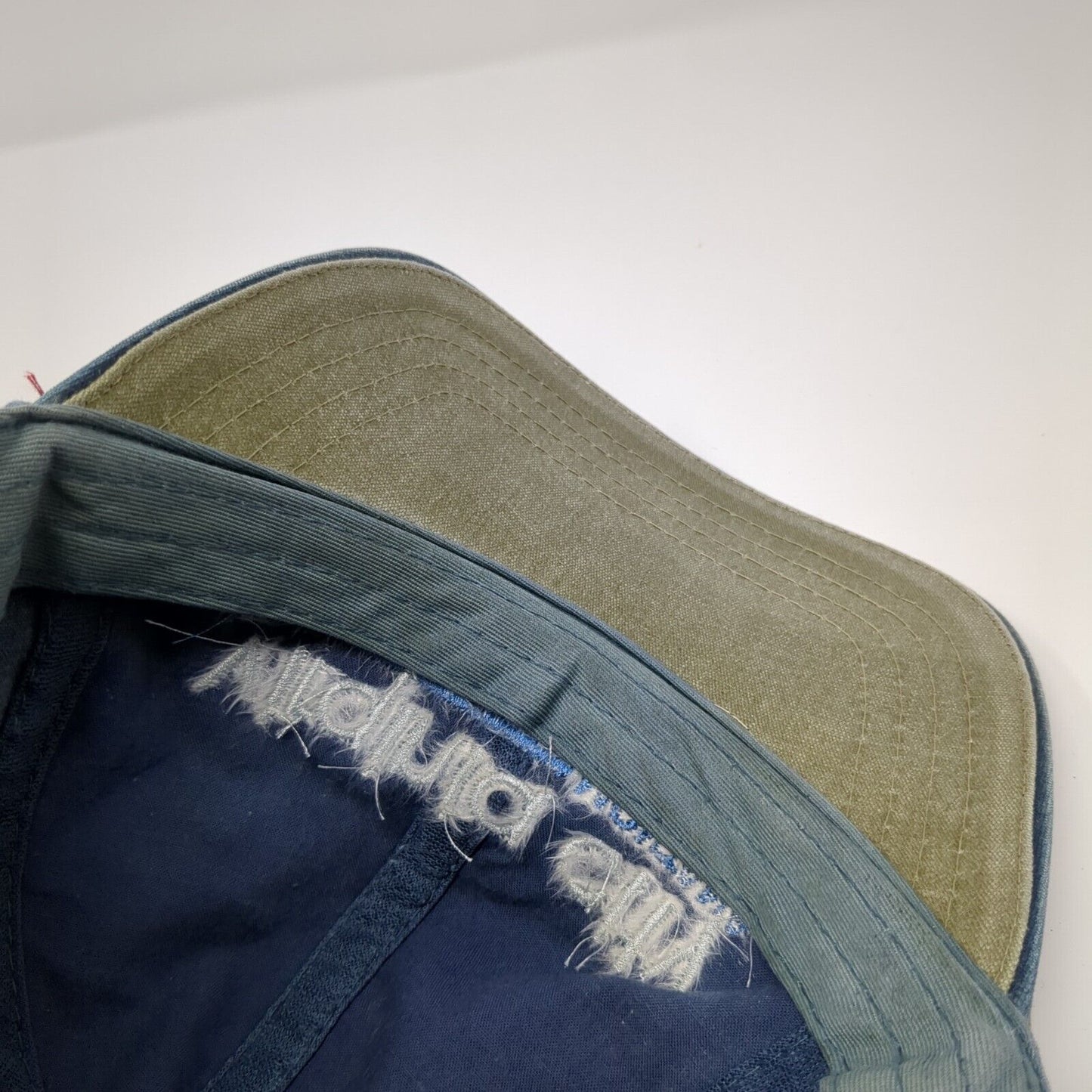 Virginia City Montana Slideback Hat Blue One Size Adjustable Colorblock