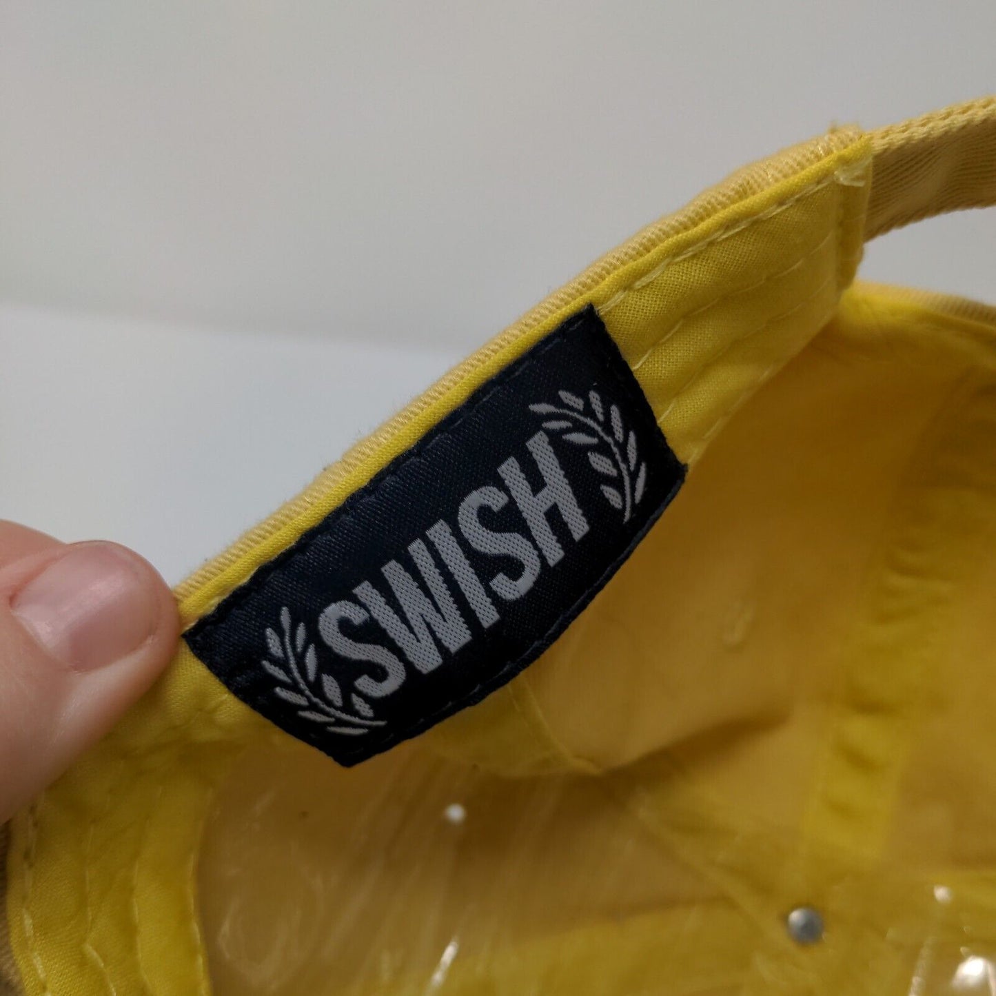 Rose Babe Slideback Hat Yellow OSFA Adjustable Embroidered Swish