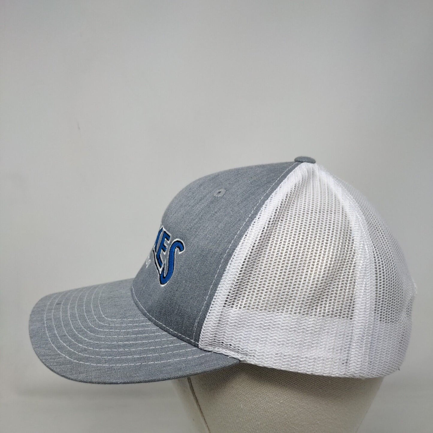 Stokes Seeds Snapback Trucker Hat Gray One Size Embroidered Richardson