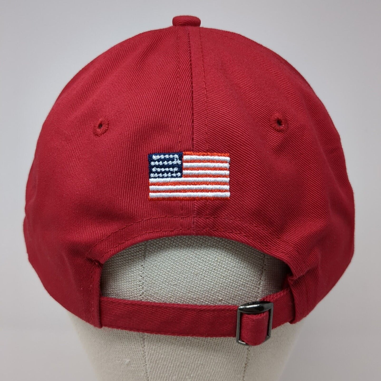 Ben Hogan Freeman Slideback Hat Red One Size Adjustable Embroidered Patriotic