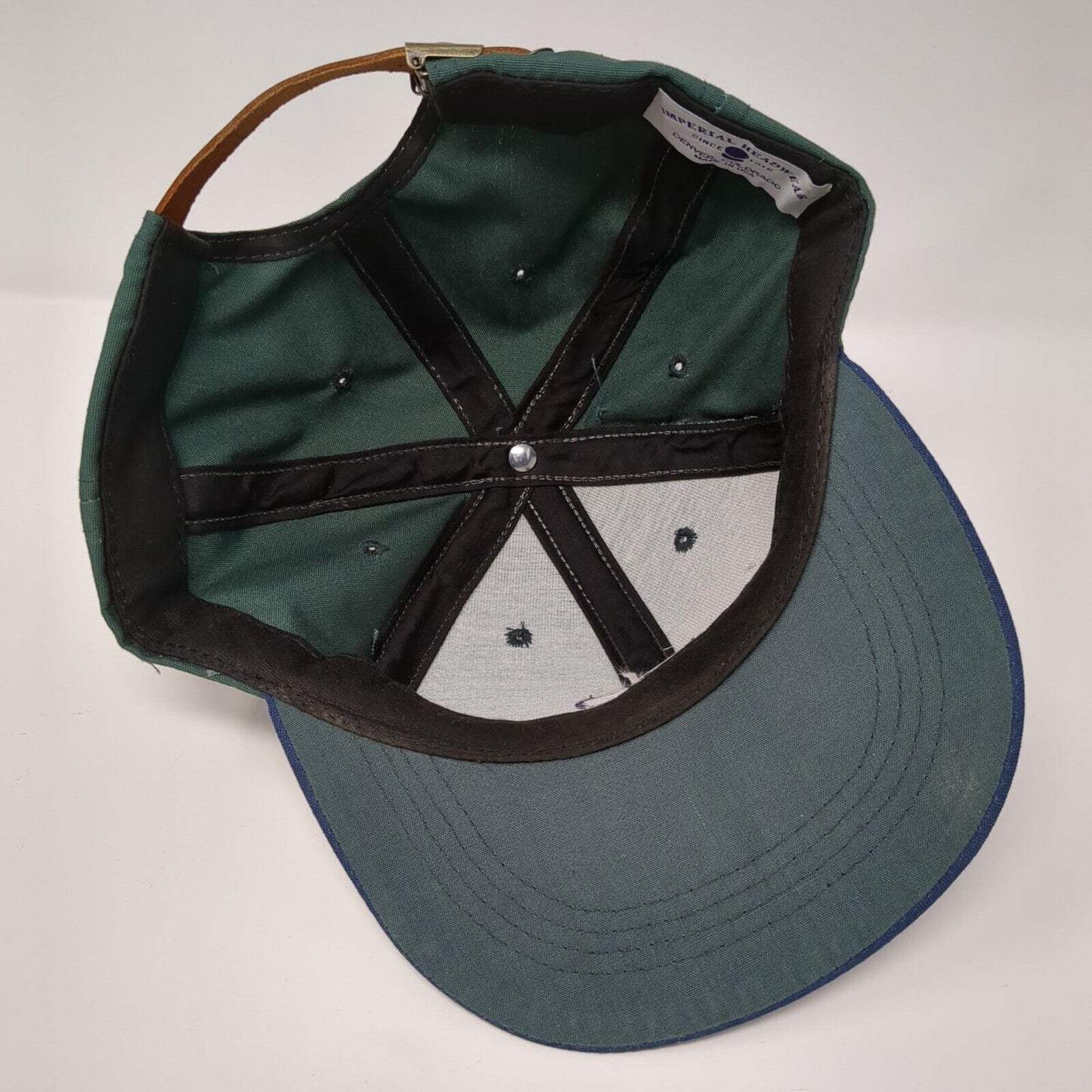 Farm Bureau Ins Slideback Hat Multicolor OSFA Leather Strap Imperial