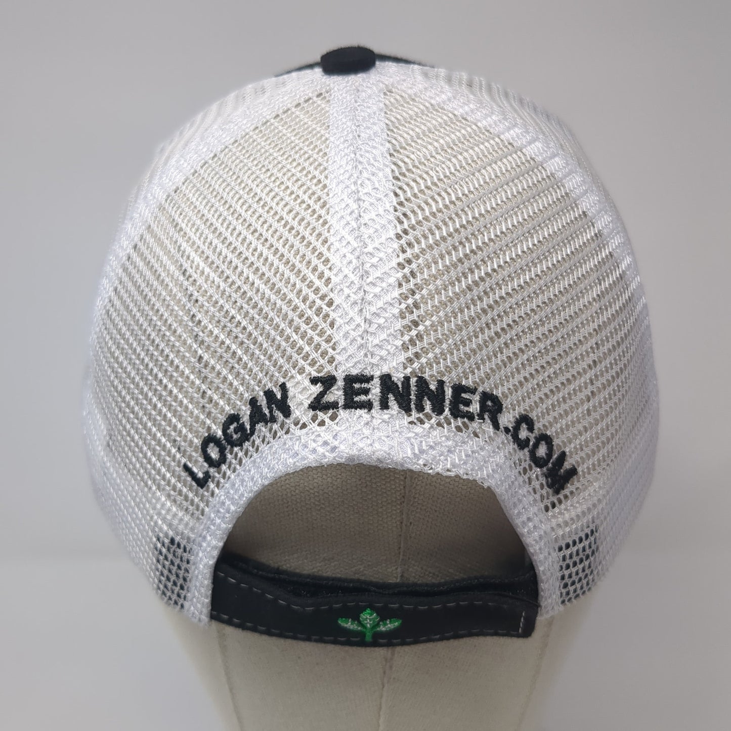Logan Zenner Seeds Inc. Strapback Trucker Hat Black One Size Mesh Back