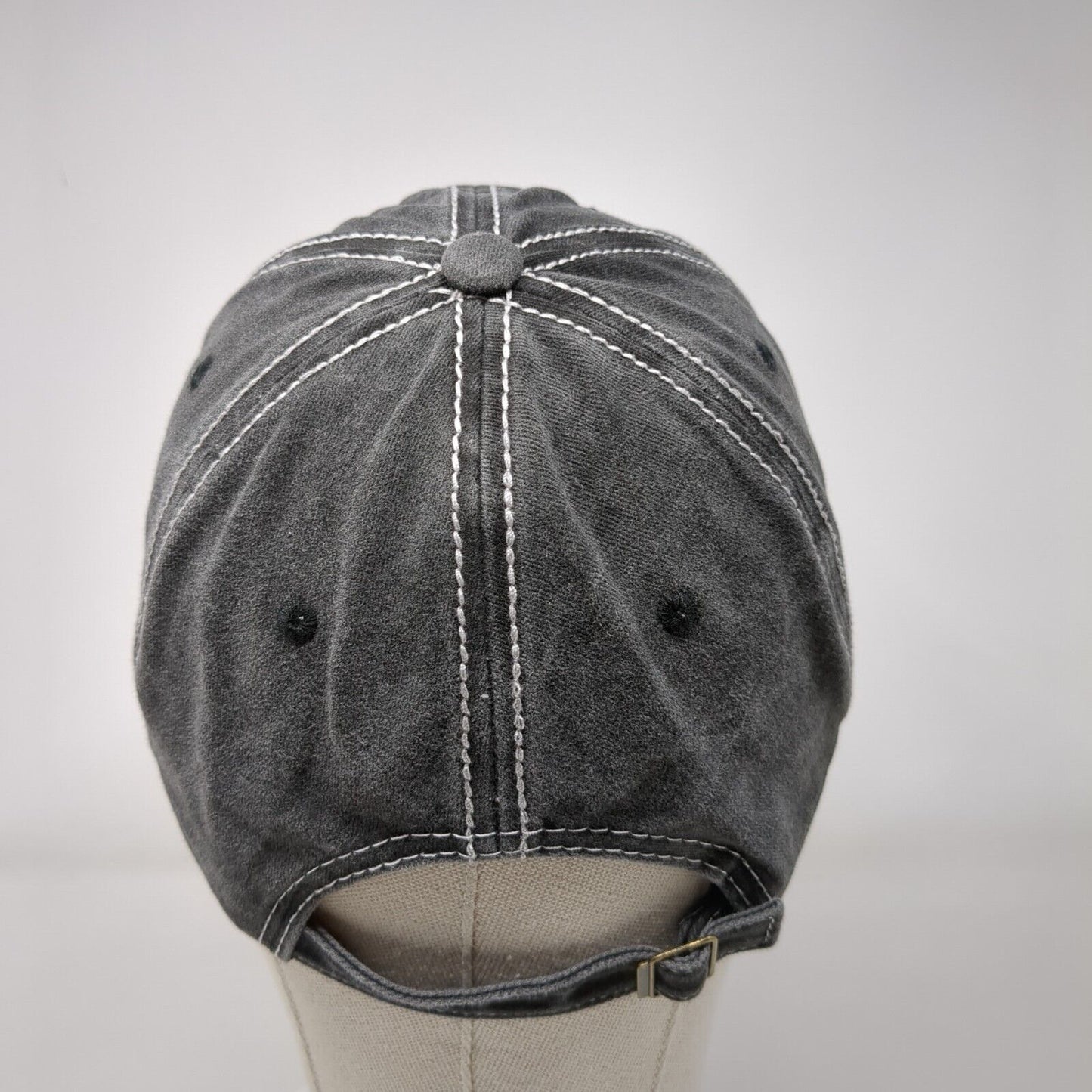 America Est 1776 Slideback Hat Gray One Size Adjustable Patriotic Distressed