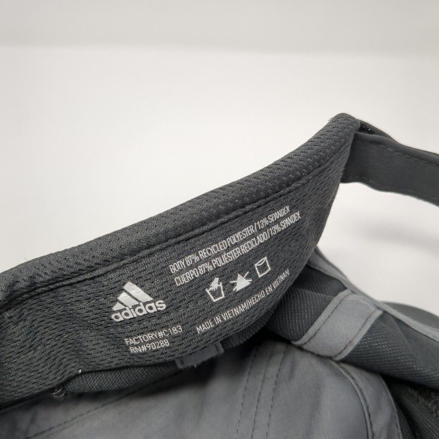Adidas Aeroready Strapback Hat Gray One Size 3 Stripes Adjustable