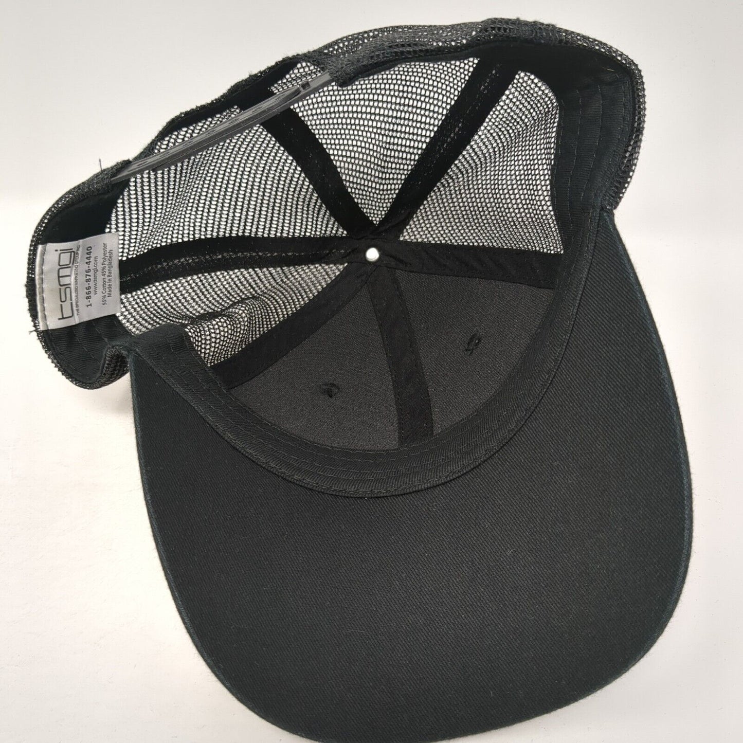 Valvoline Snapback Trucker Hat Black One Size Mesh Back Adjustable