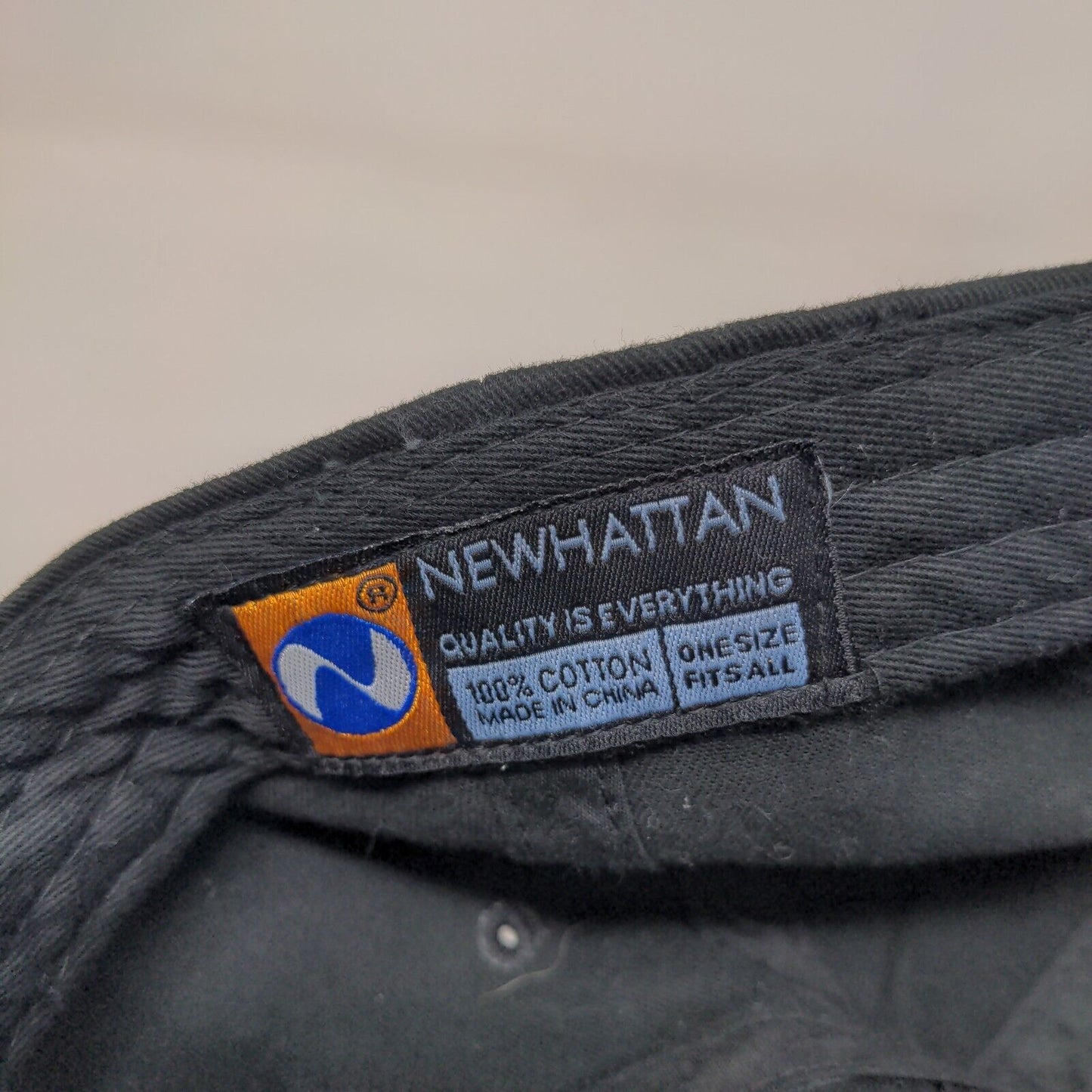 Peachy Slideback Hat Black OSFA Embroidered J. Galt 44 Newhattan