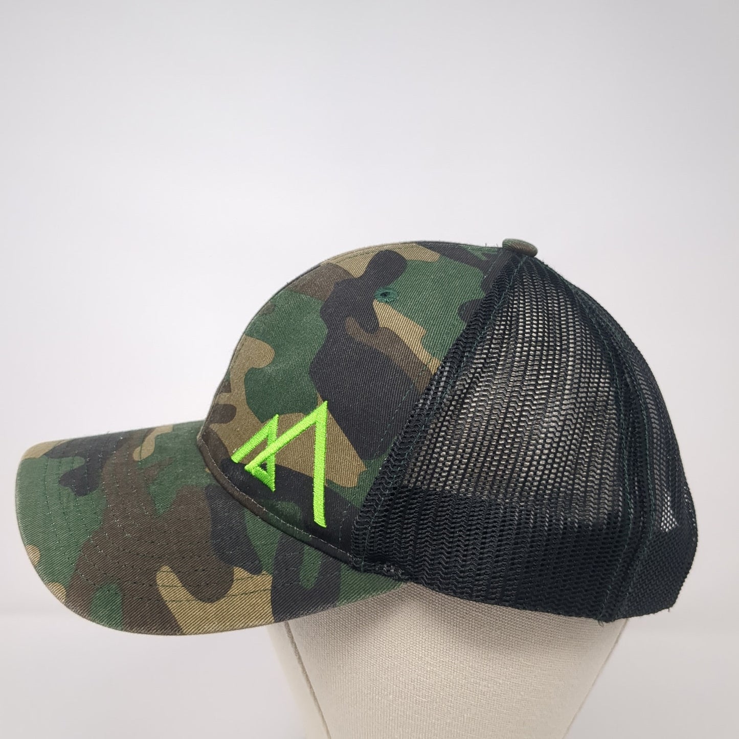 Richardson Snapback Trucker Hat Multicolor One Size Adjustable Mesh Back Camo