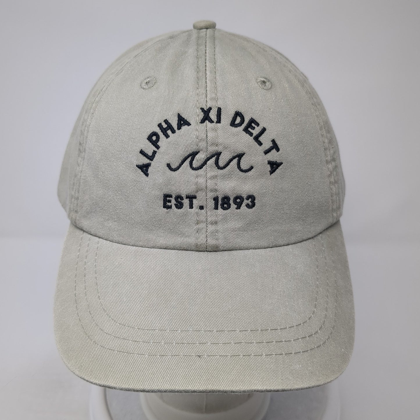 Alpha Xi Delta Est 1893 Slideback Baseball Cap Brown One Size Adjustable Adams
