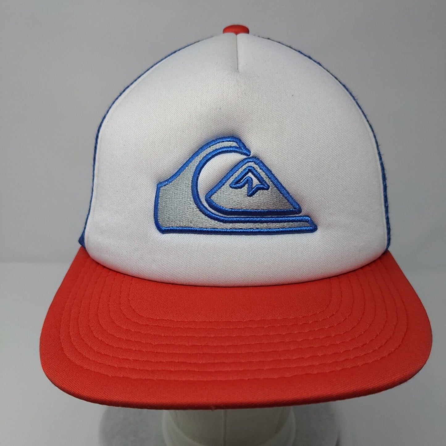 Quiksilver Snapback Mesh Back Trucker Hat Multi Youth OSFM Colorblock