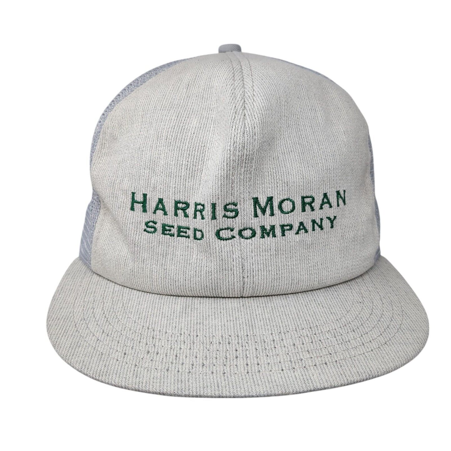 Harris Moran Seed Company Snapback Trucker Hat Gray OSFA Mesh Back