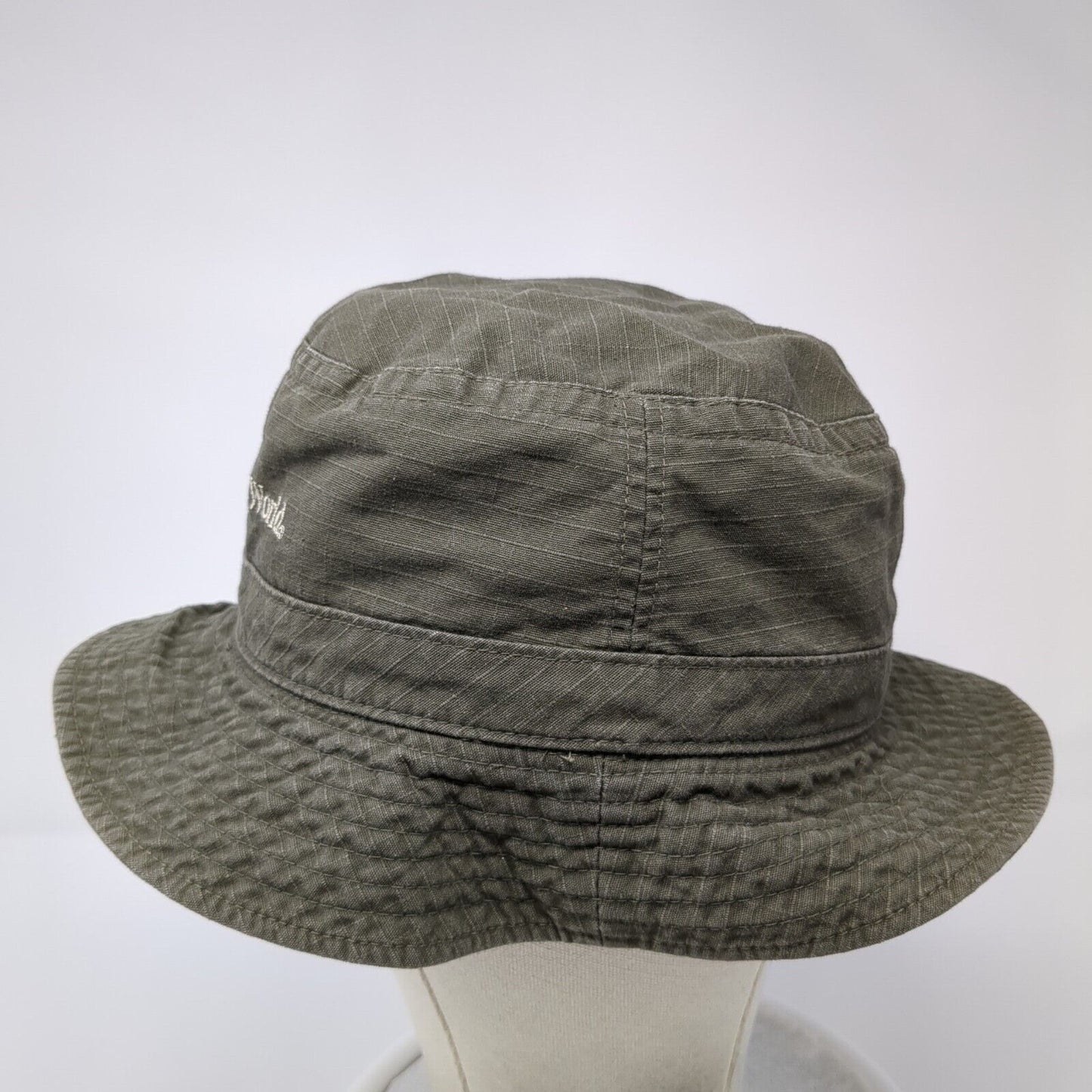 Walt Disney World Mickey Bucket Hat Brown OS Embroidered Lined Floral Print