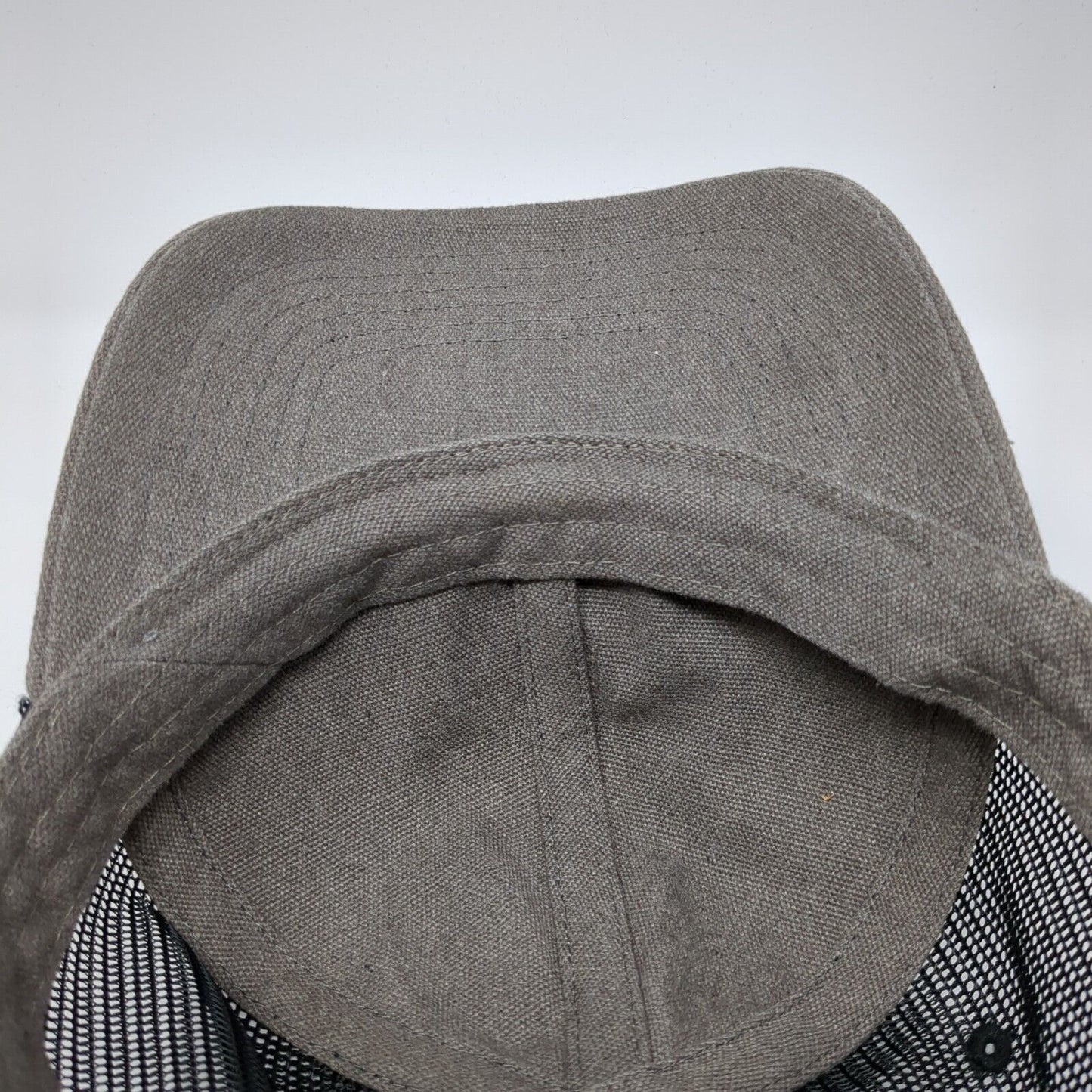 FDC Flag Snapback Mesh Back Trucker Hat Gray One Size Adjustable