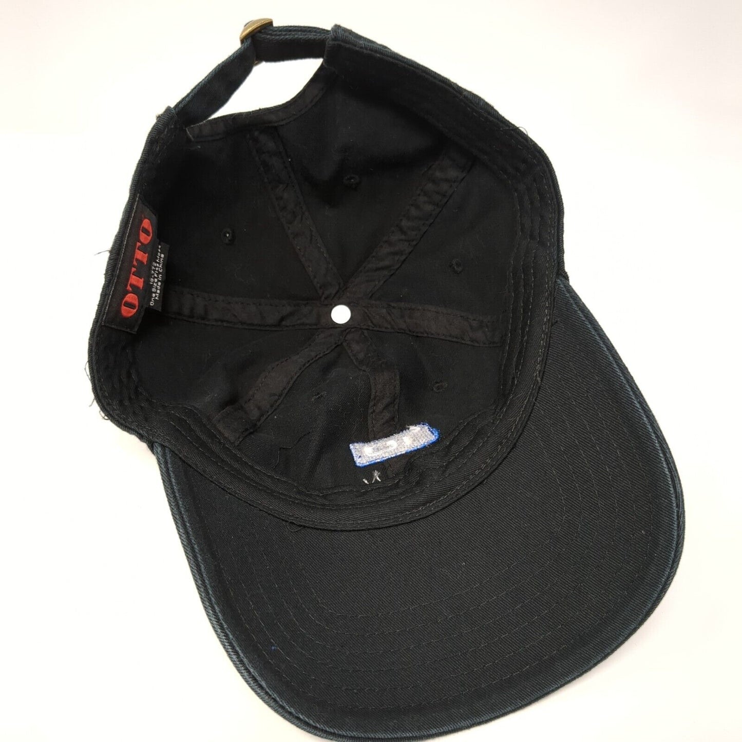 T-O Engineers Slideback Hat Black One Size Adjustable Embroidered Otto