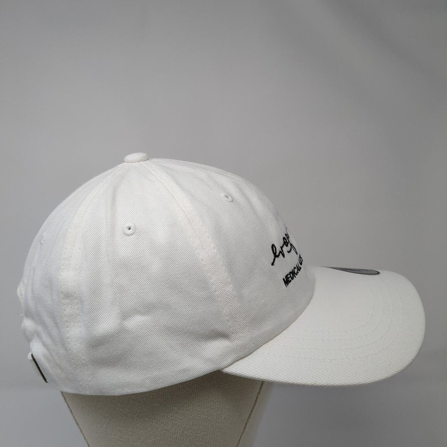 Evoqe Medical Aesthetics Slideback Hat White OS Adjustable The Classics Yupoong