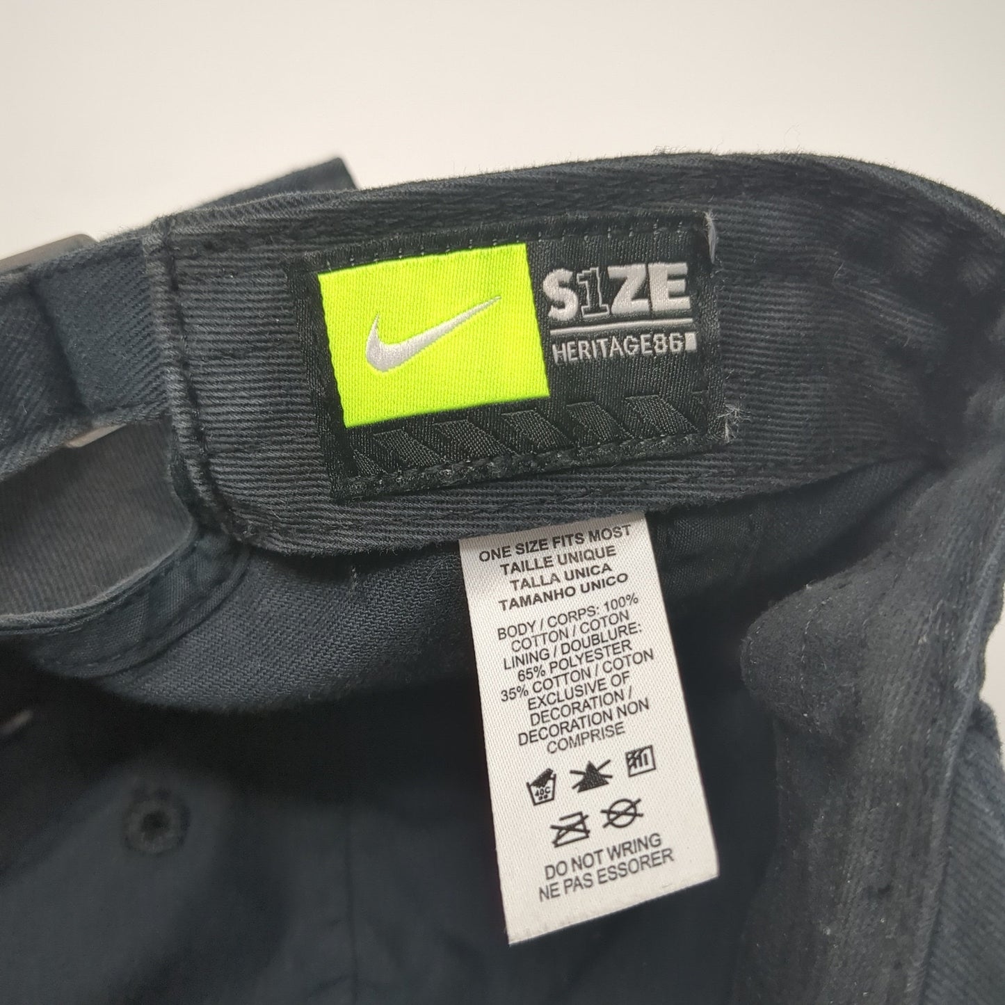 Nike Slideback Baseball Cap Blue One Size Adjustable Embroidered Heritage86