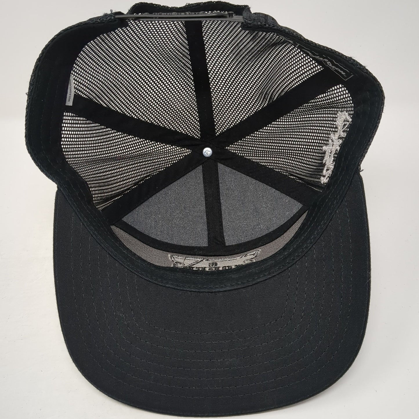 Soder Snapback Trucker Hat Black One Size Adjustable Mesh Back Richardson