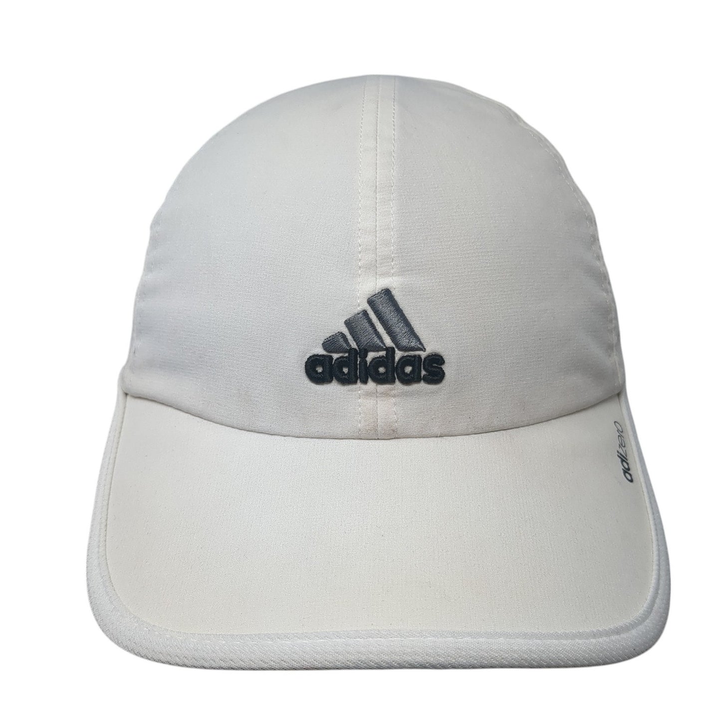 Adidas Adizero Strapback Baseball Cap White One Size Adjustable Embroidered