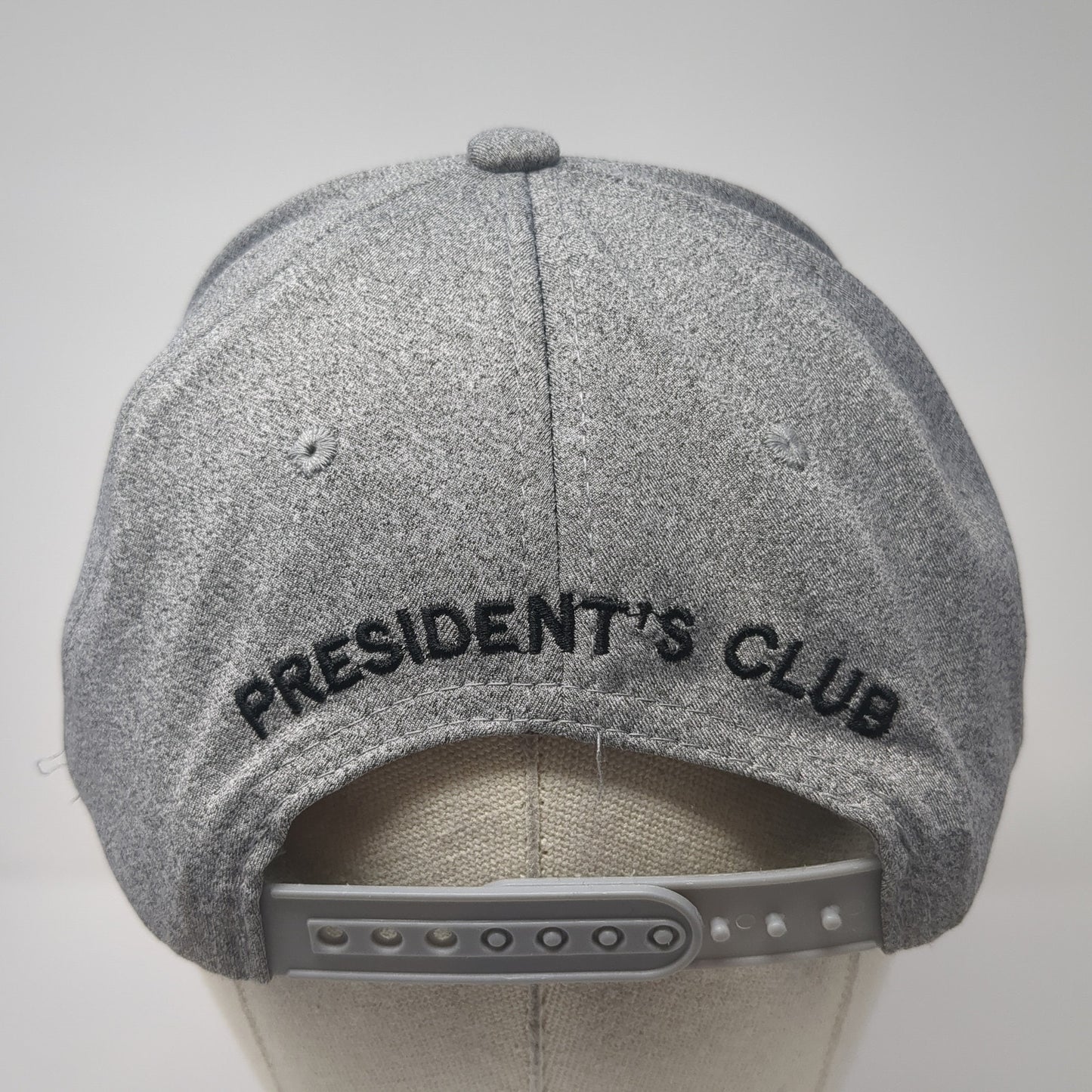 Beck's President's Club Snapback Hat Gray One Size Solid Adjustable