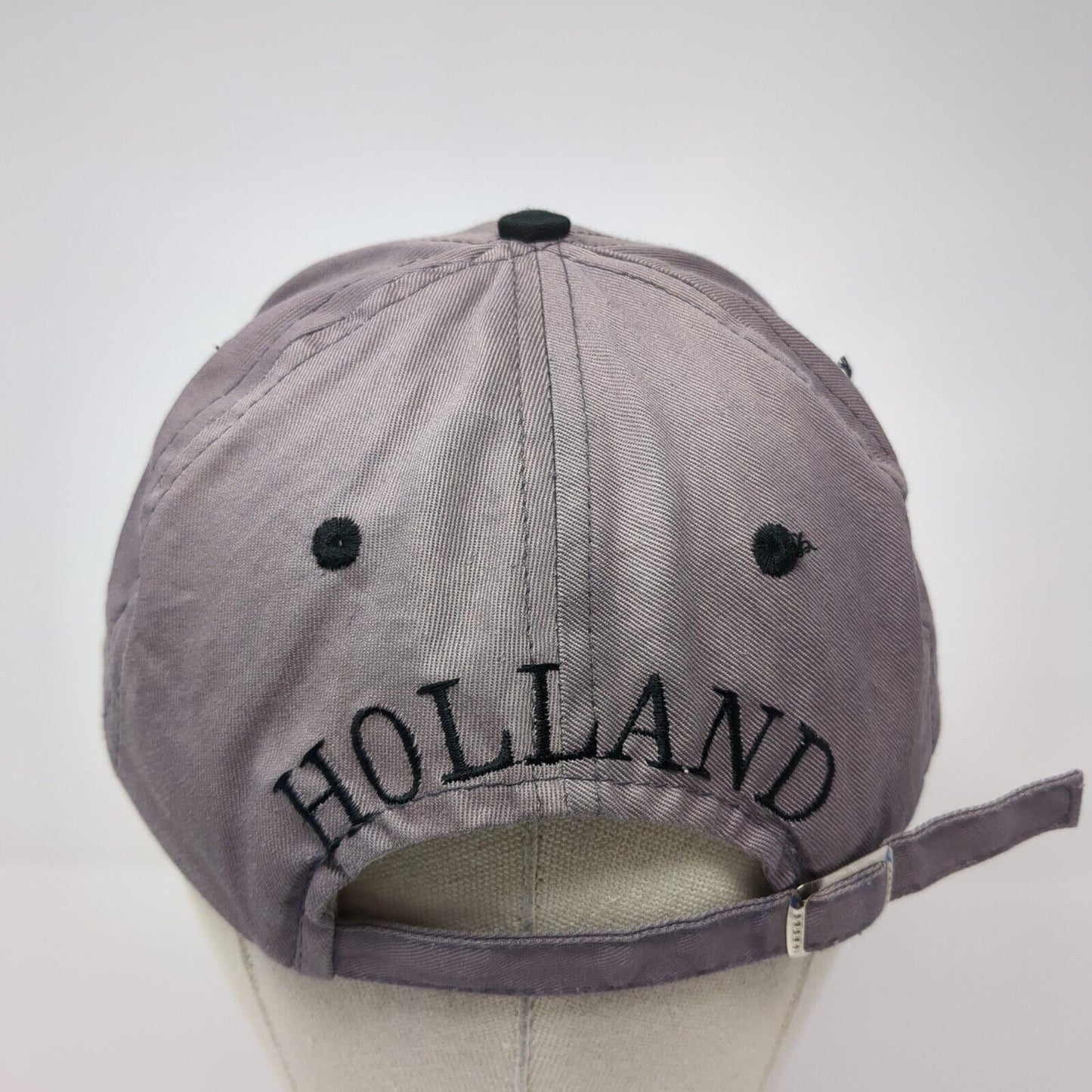 Amsterdam Holland Slideback Hat Gray Size 59cm Adjustable Embroidered Cotton