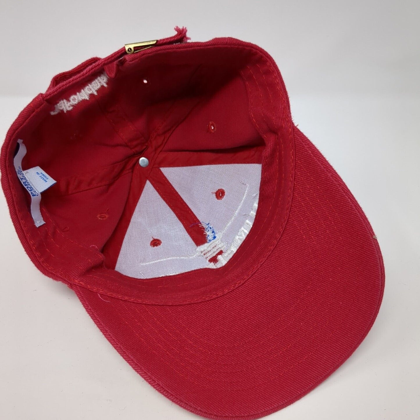 Humphreys Governor Slideback Hat Red One Size Adjustable Port & Company Cotton