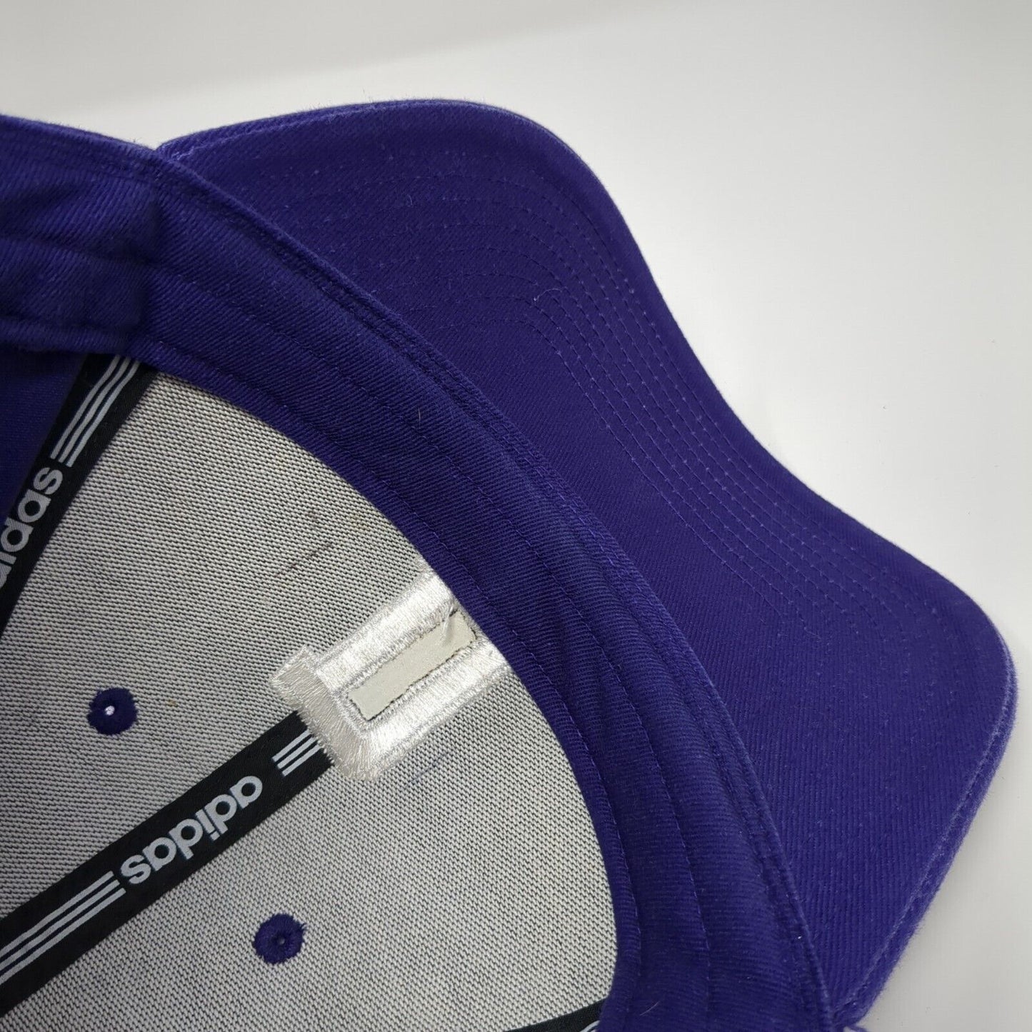 Letter D Strapback Hat Purple One Size Adjustable Embroidered Adidas