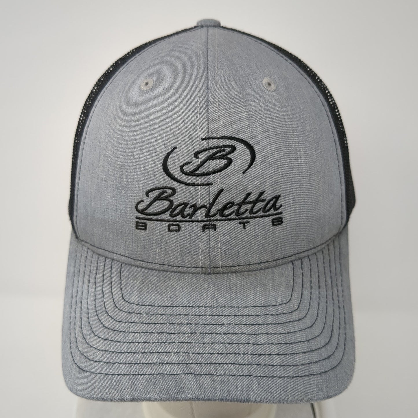 Barletta Sports Snapback Trucker Hat Gray One Size Mesh Back Richardson