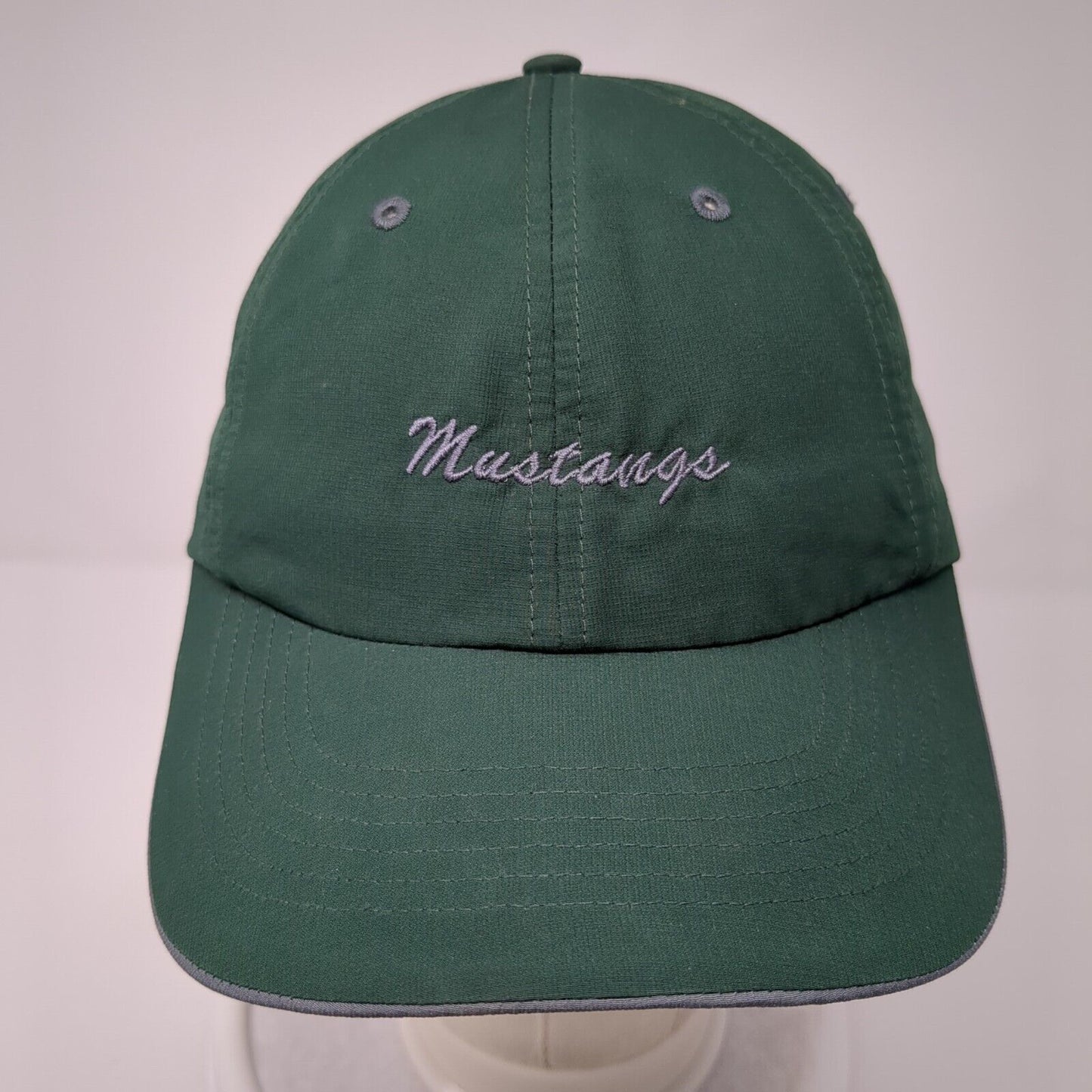 Mustangs Strapback Hat Green OS Adjustable Embroidered R. Active Richardson