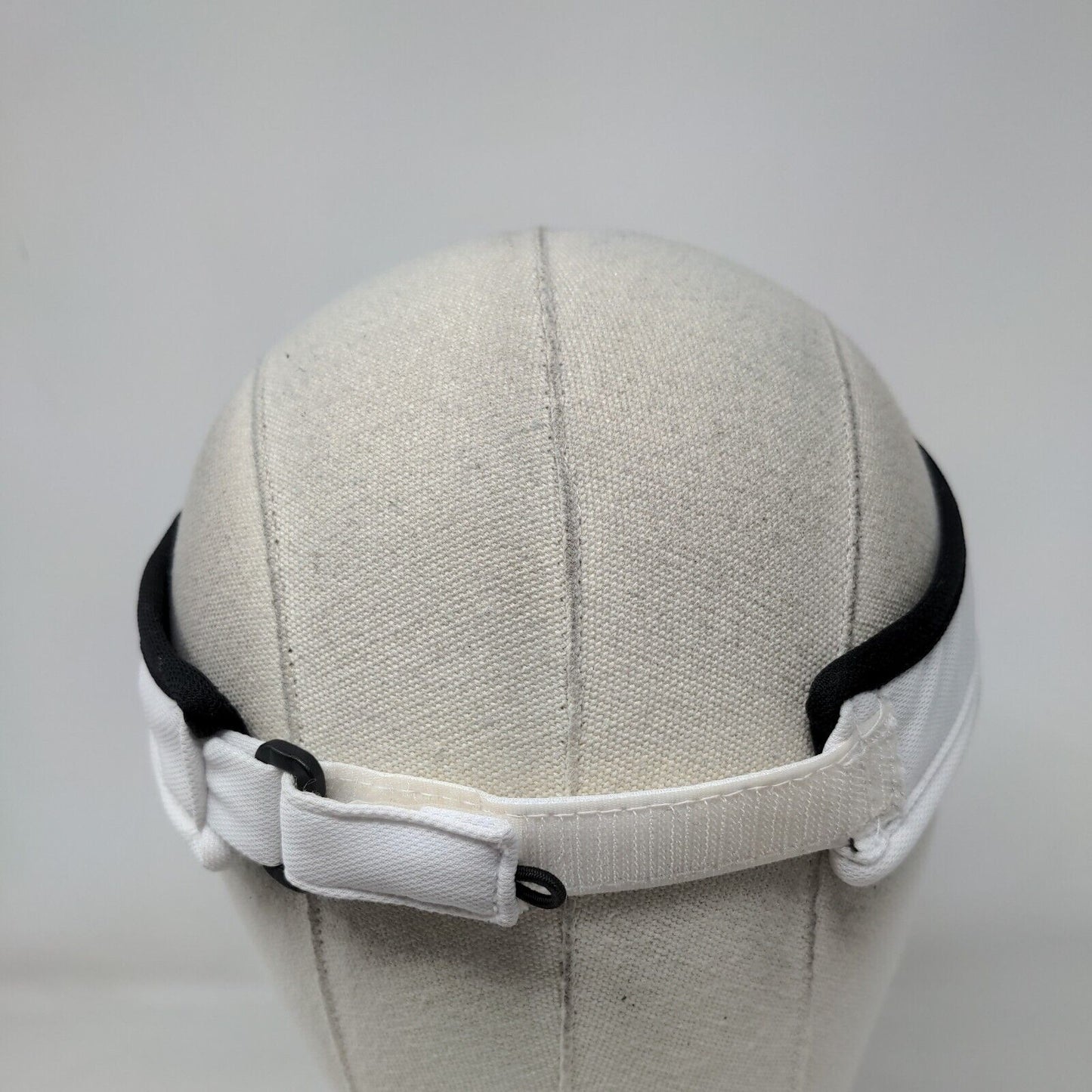Athletic Works Strapback Sun Visor Hat Black OSFM Adjustable Lightweight Blank