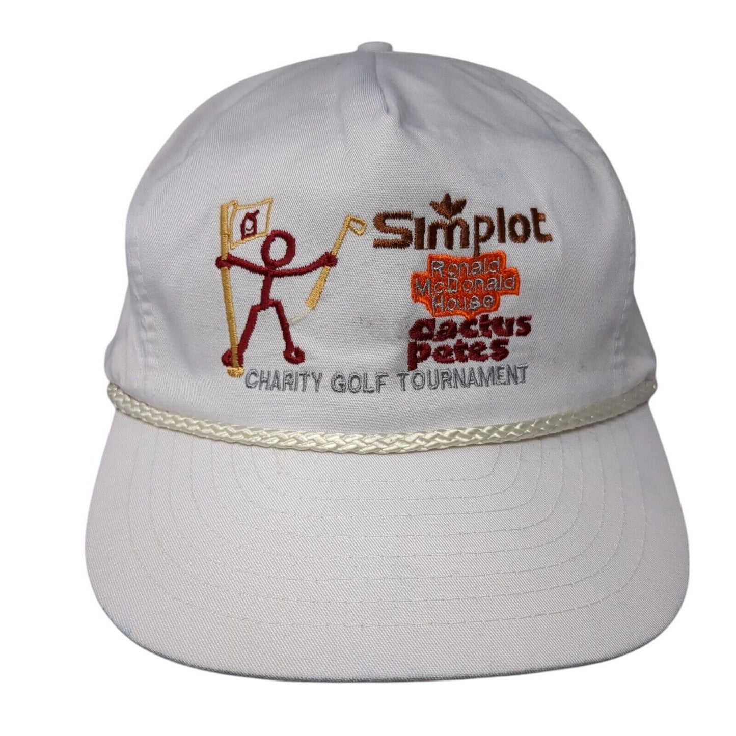 Simplot Ronald Mcdonald House Charity Golf Tournament Snapback Trucker Rope Hat