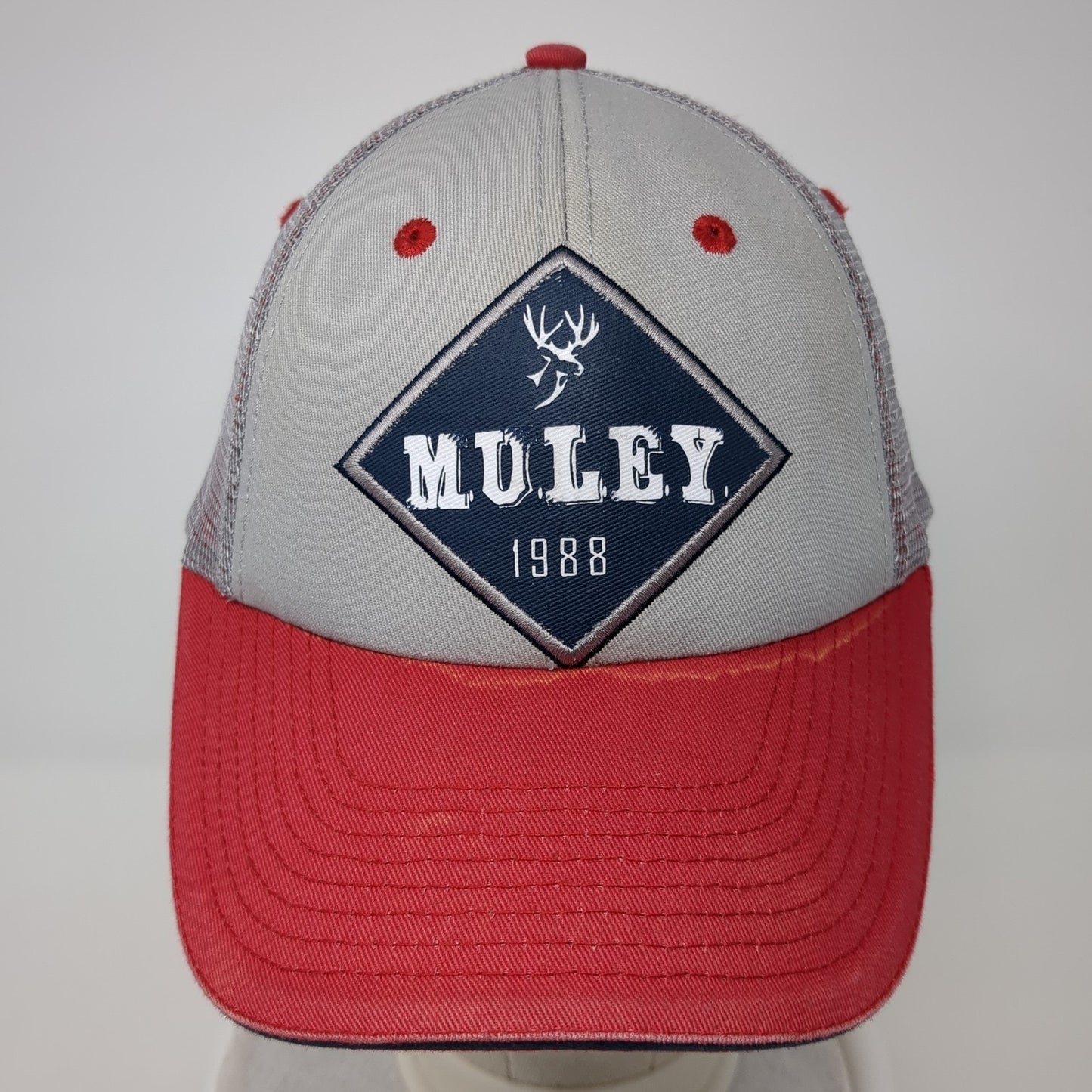Muley 1988 Deer Patch Strapback Trucker Hat Multi One Size Mesh Back