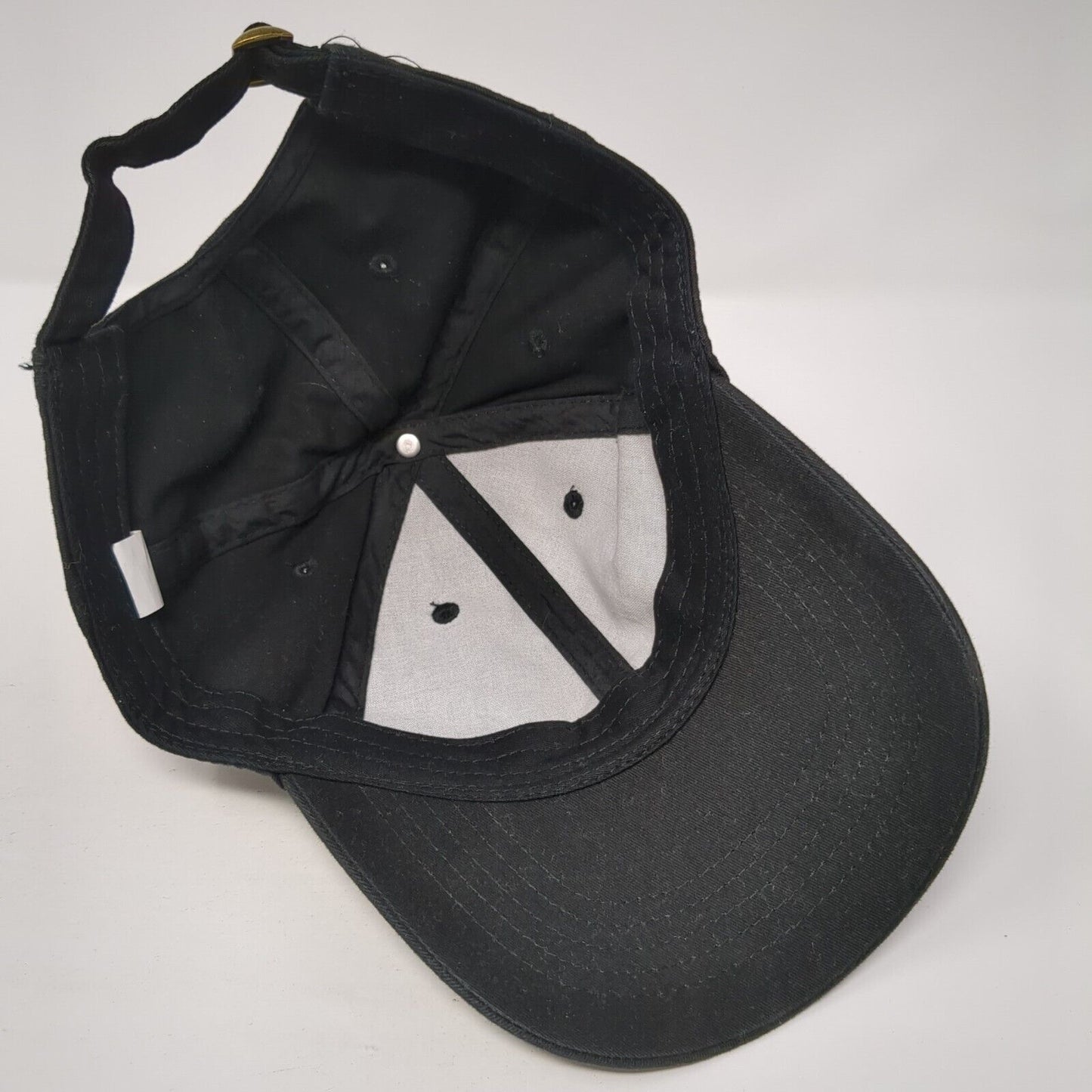 MSB Slideback Hat Black One Size Adjustable 6 Panel Vent Holes Outdoor