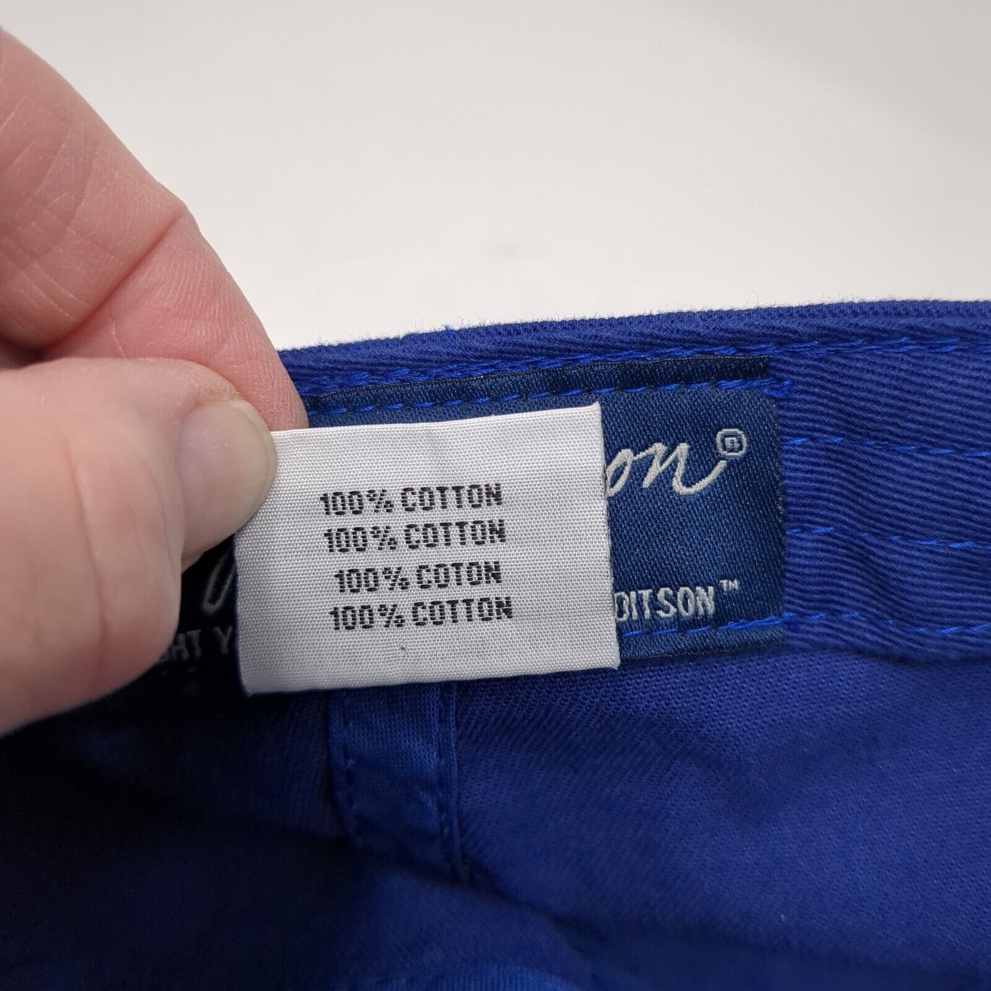 Wright & Ditson Makers Slideback Hat Blue One Size Adjustable 6 Panel Blank