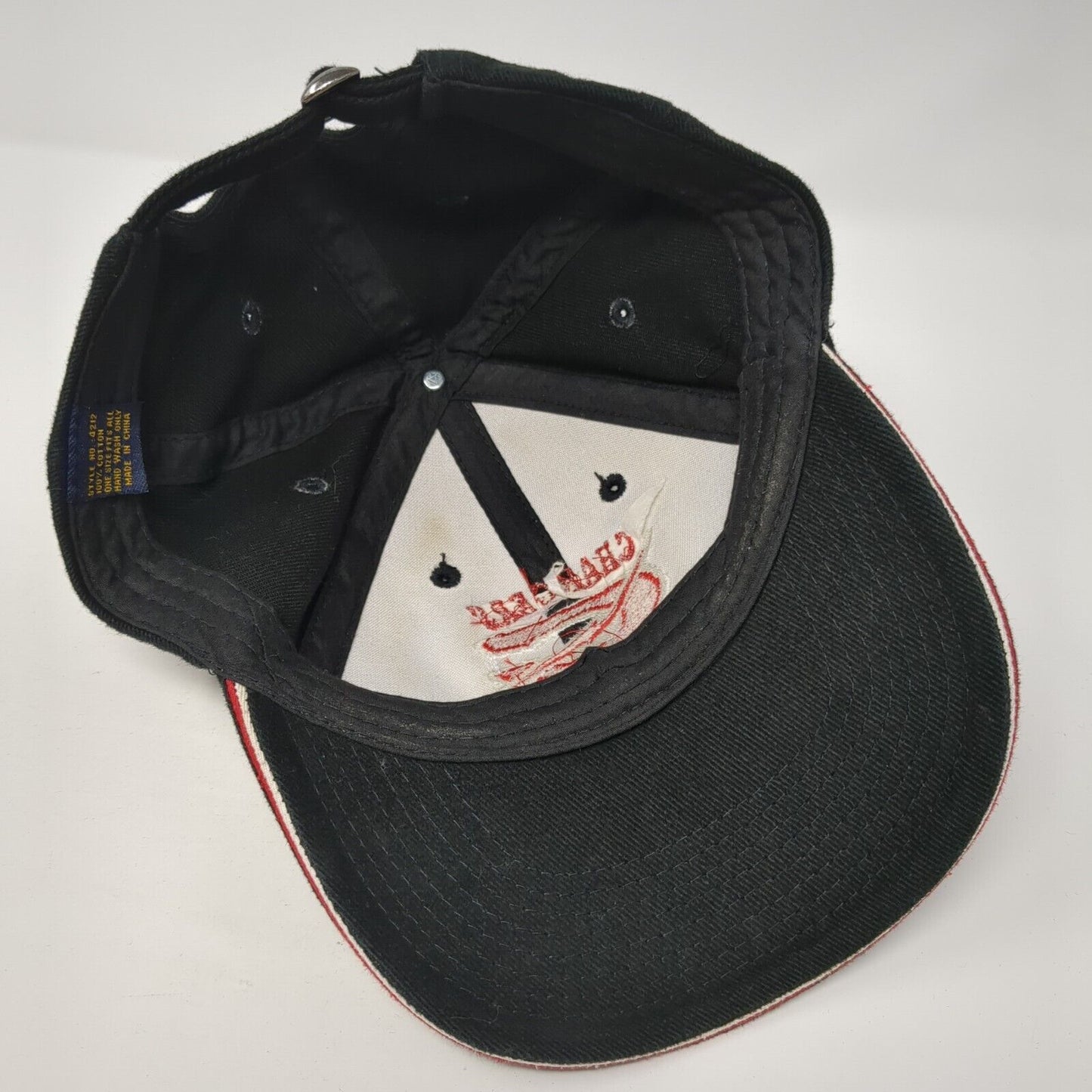 Chargers Football Slideback Hat Black One Size Adjustable Embroidered