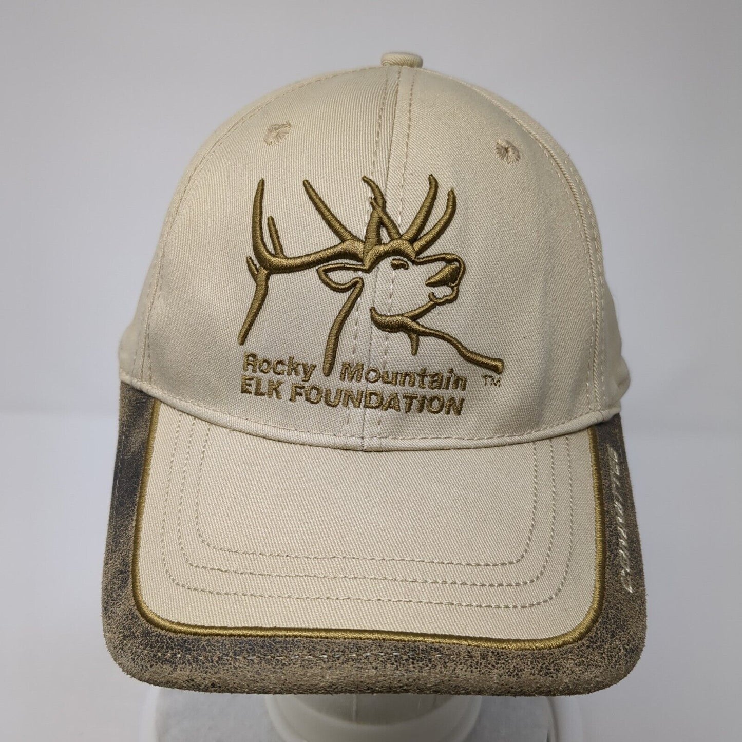Rocky Mountain Elk Foundation Committee Slideback Hat Tan One Size Hunting