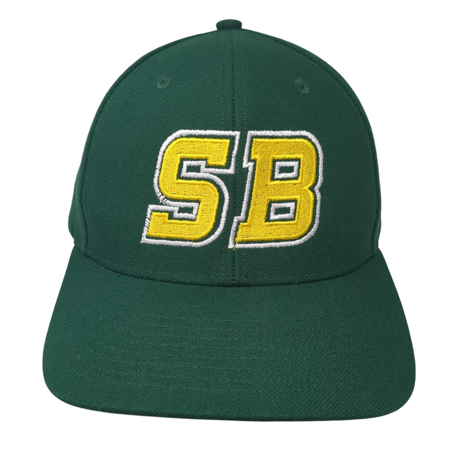 SB Strapback Hat Green Large Adjustable Embroidered 6 Panel Richardson