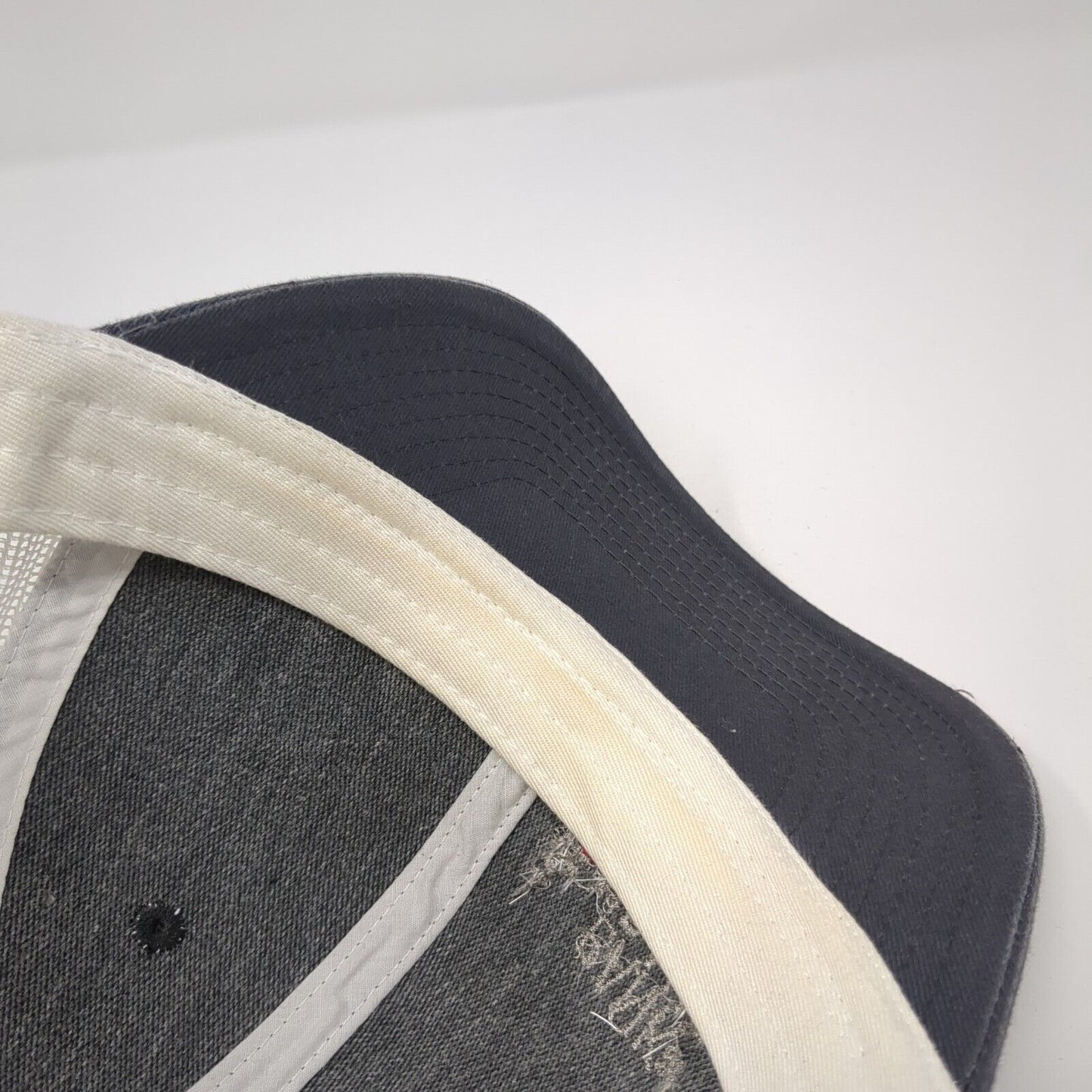 Bank Of Idaho Snapback Trucker Hat Gray OS Adjustable Mesh Back Port Authority