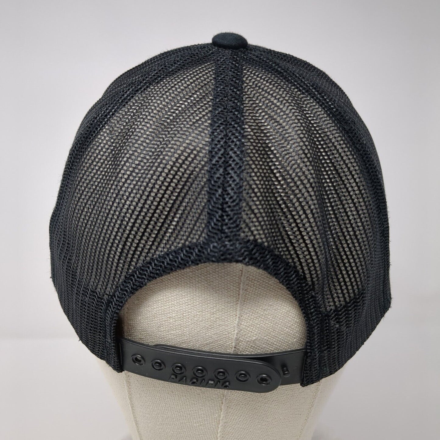 Arctic Air Snapback Trucker Hat Black OSFA Adjustable Embroidered Mesh Back
